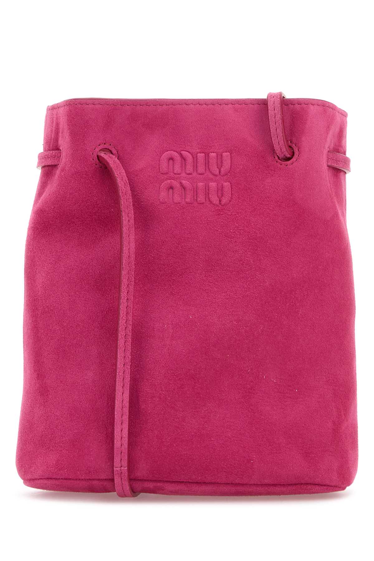 Miu Miu Fuchsia Suede Crossbody Bag