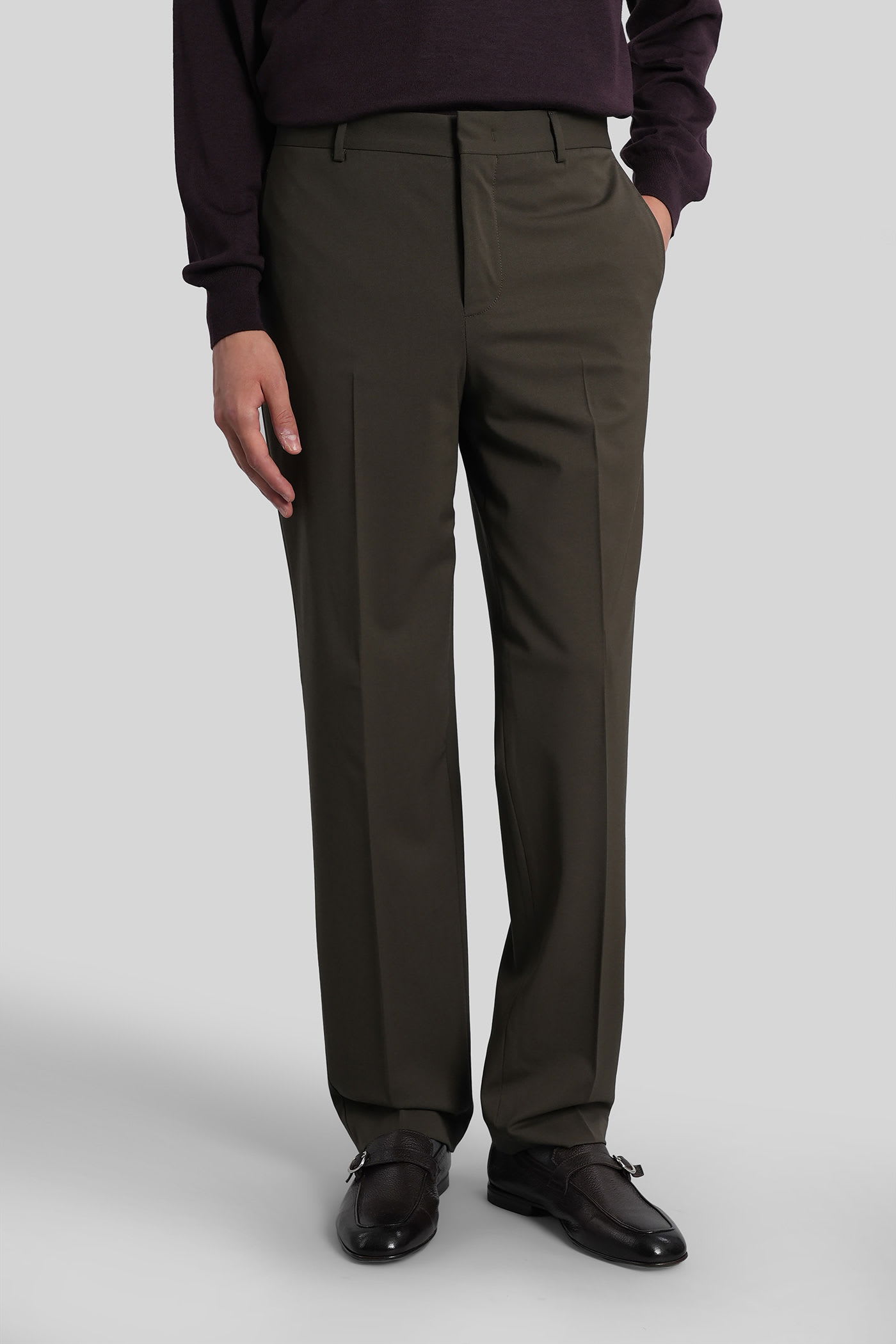 PT Torino Ma37 Pants In Green Wool