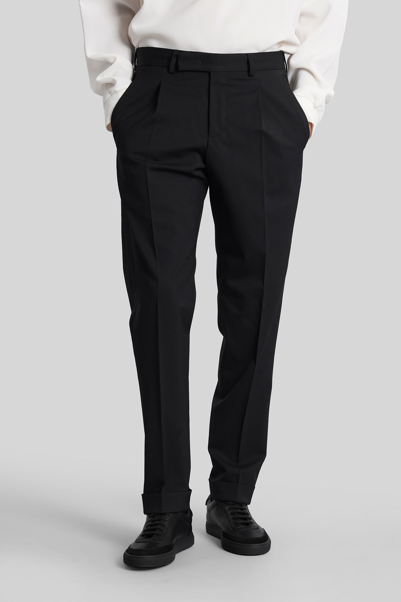 PT Torino Ma37 Pants In Black Wool
