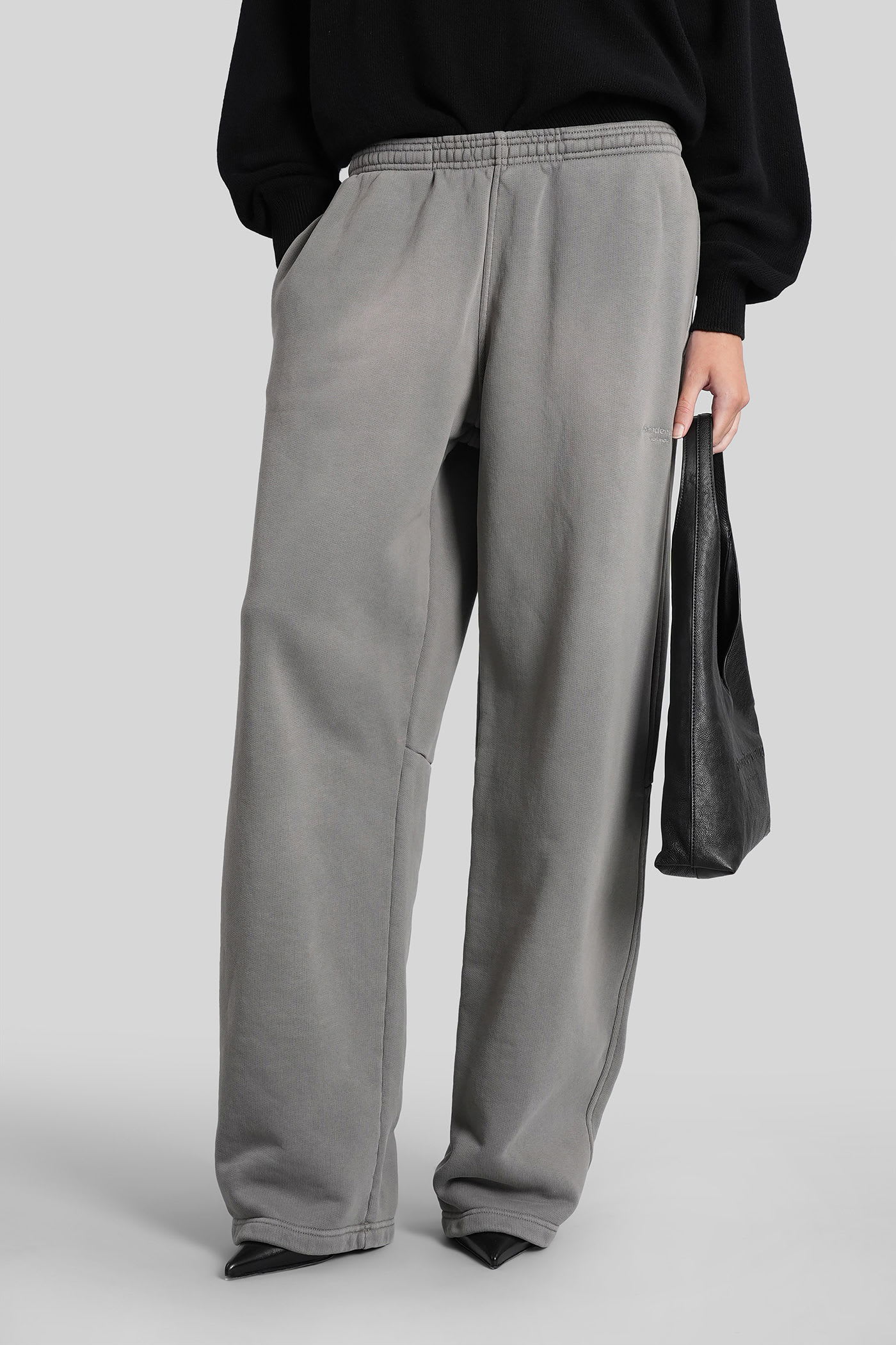 Alexander Wang Pants In Grey Cotton