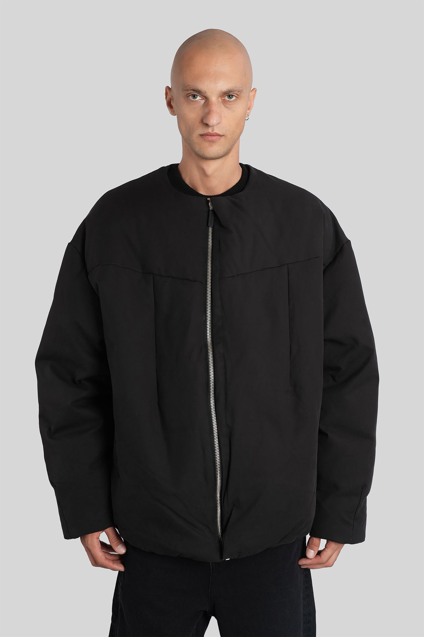 Entire Studios Pod Puffer Puffer In Black Cotton
