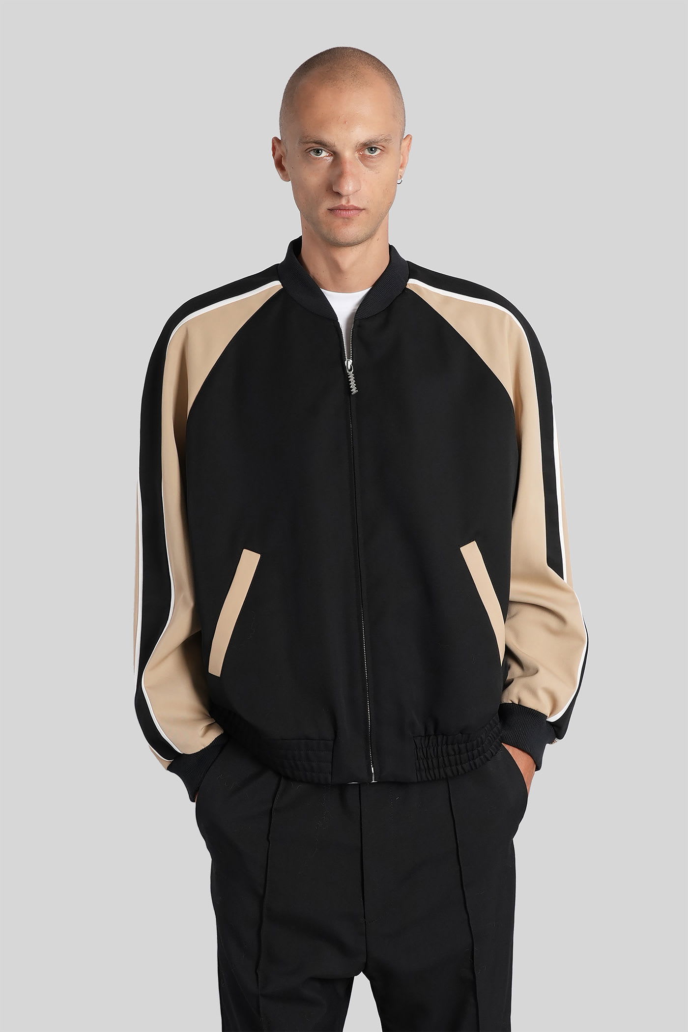 Marni Bomber Jacket In Black Wool