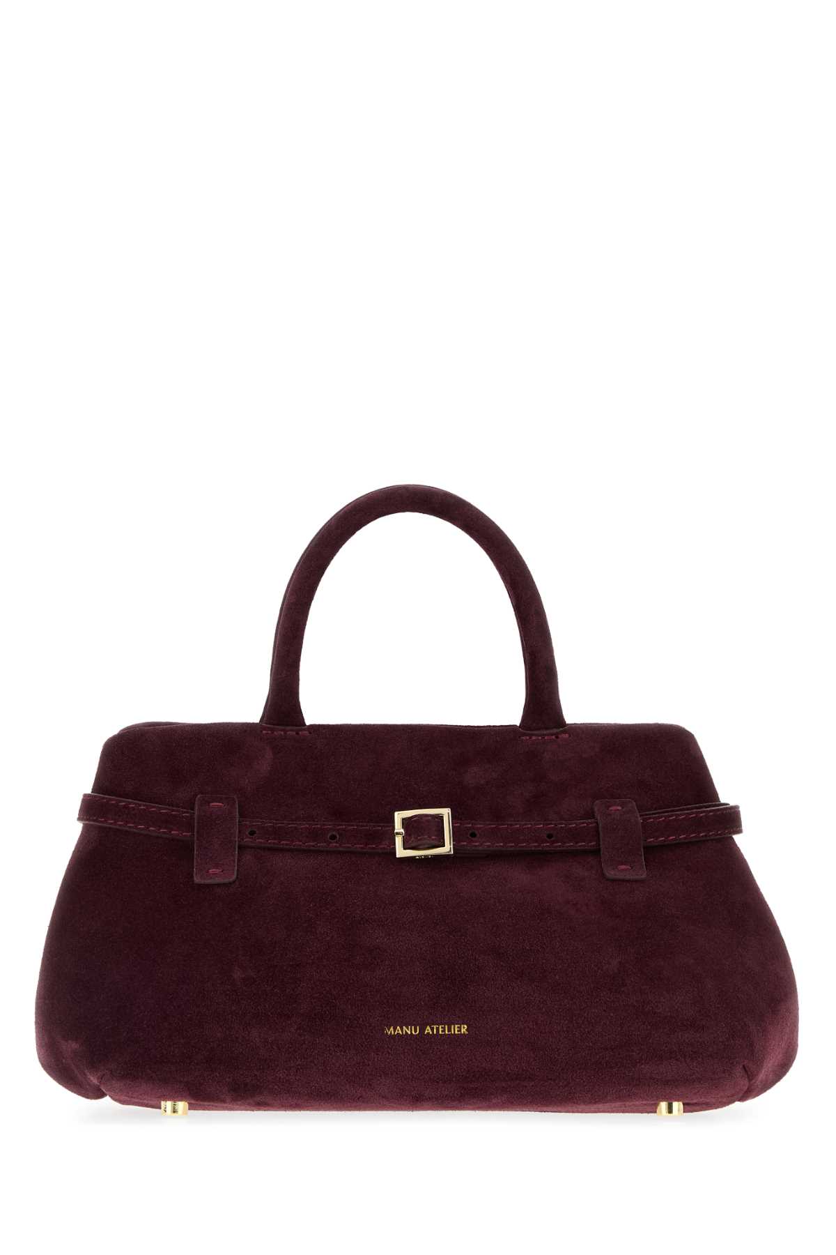 MANU Atelier Purple Suede Le Cambon 25 Handbag