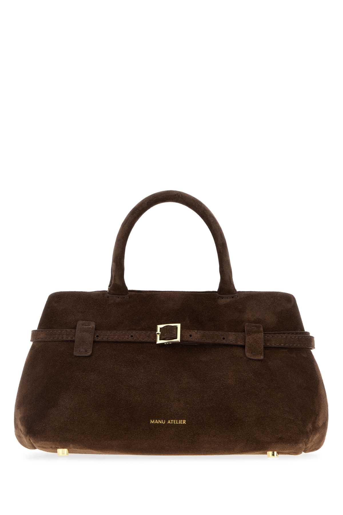 MANU Atelier Brown Suede Le Cambon 25 Handbag