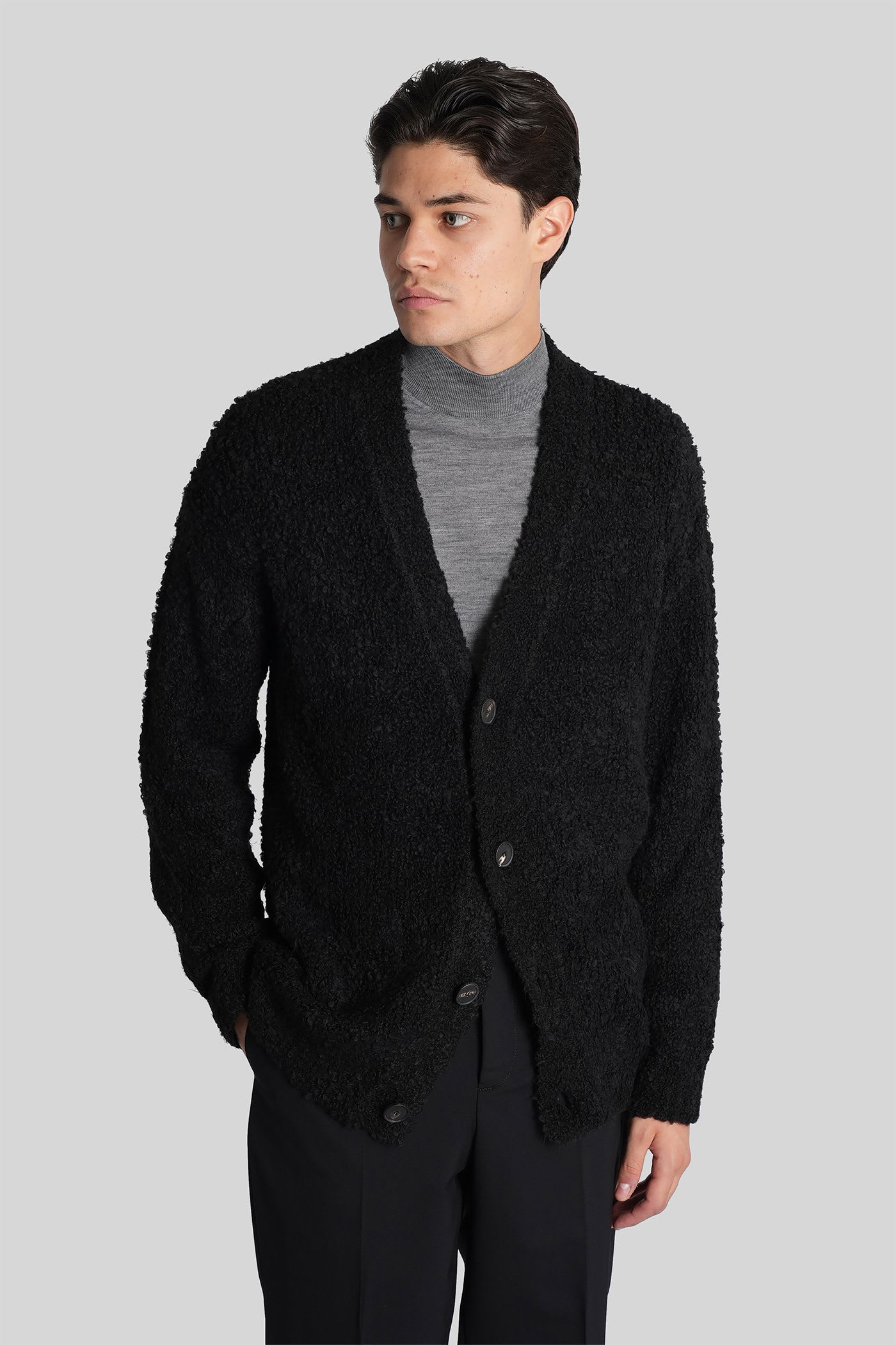Tagliatore 0205 Kielder Knitwear In Black Wool