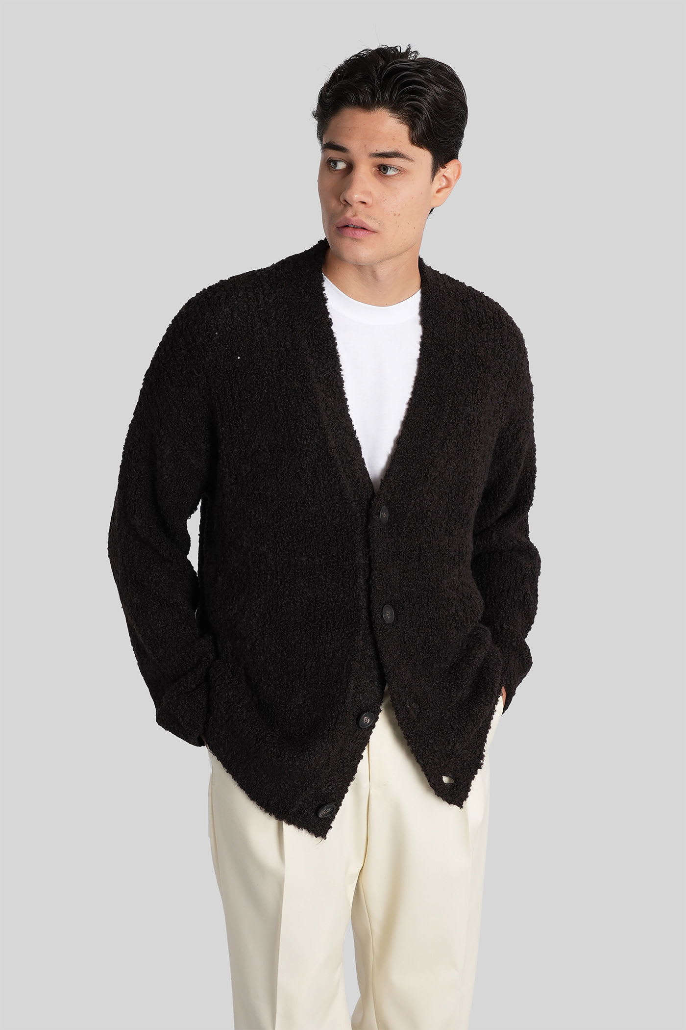 Tagliatore 0205 Kielder Knitwear In Brown Wool