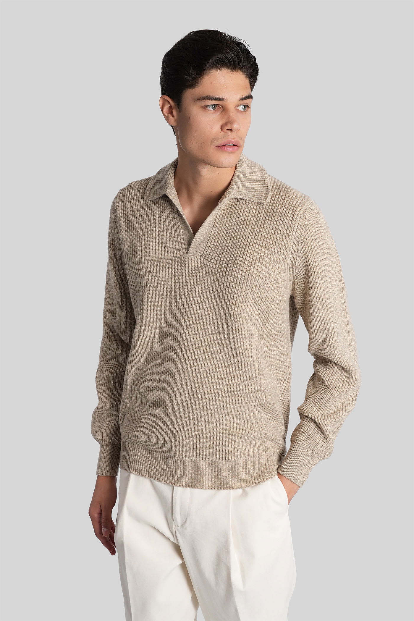 Tagliatore 0205 Luta Knitwear In Beige Wool