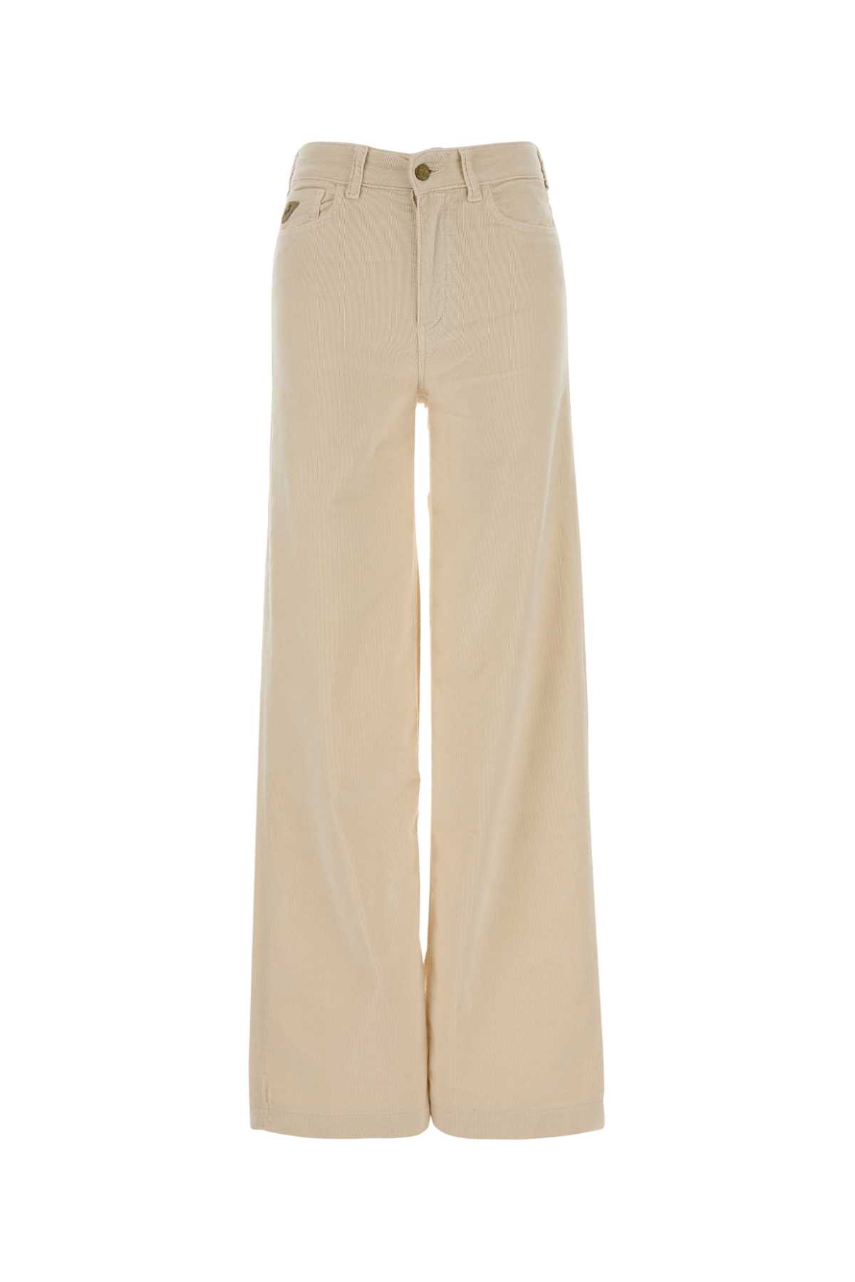 Lois Ivory Stretch Corduroy Mistral Palazzo Pant