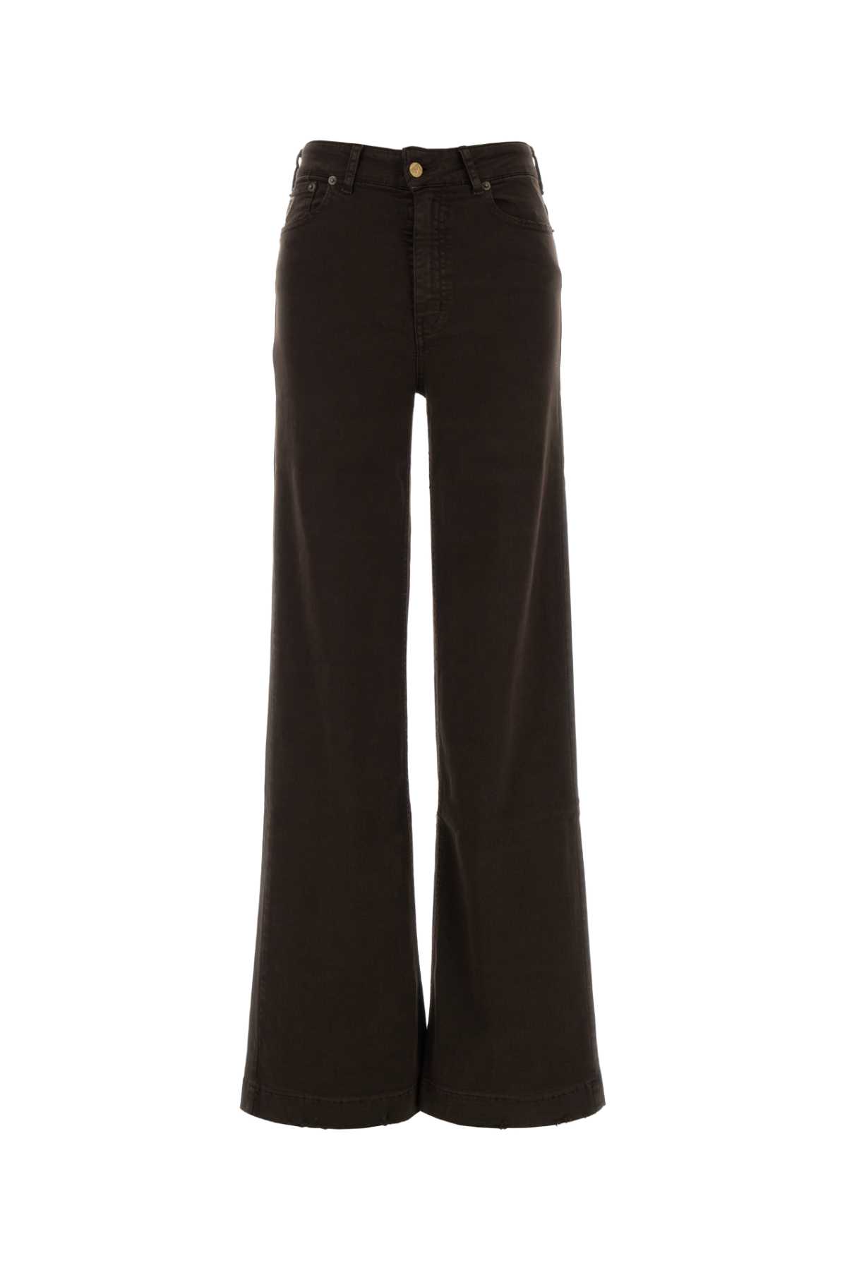 Lois Brown Stretch Denim Mistral Palazzo Jeans