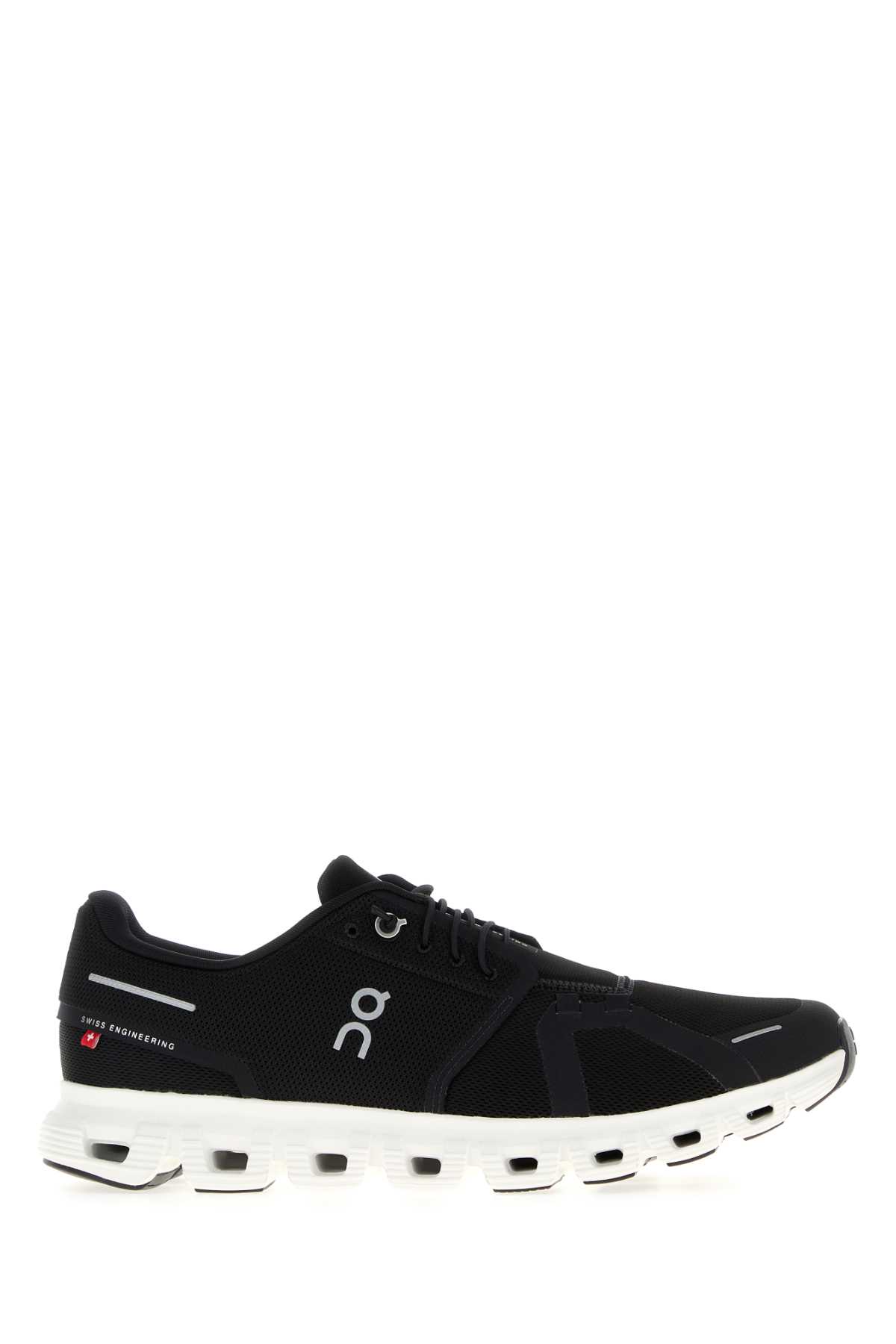 ON Black Mesh Cloud 6 Sneakers