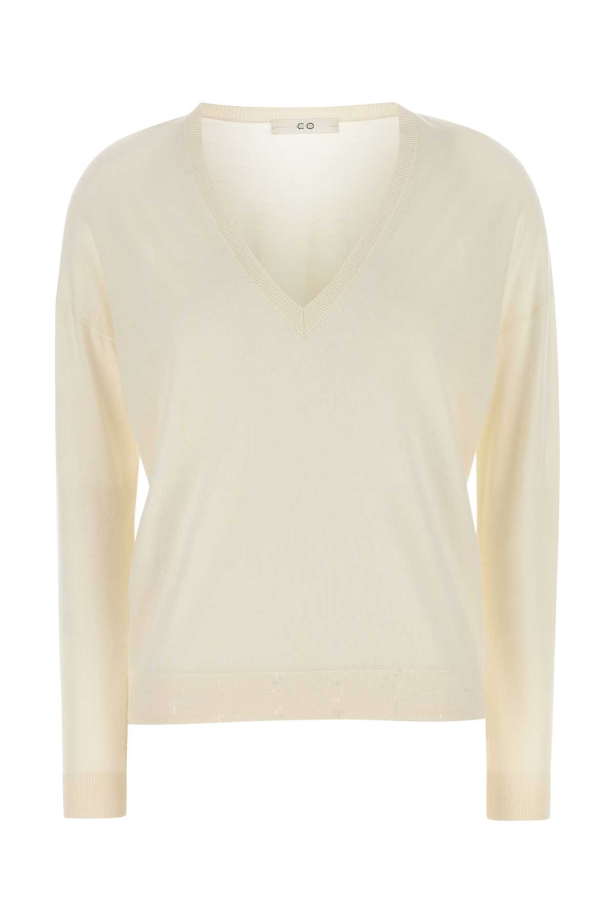 Co Ivory Cashmere Sweater