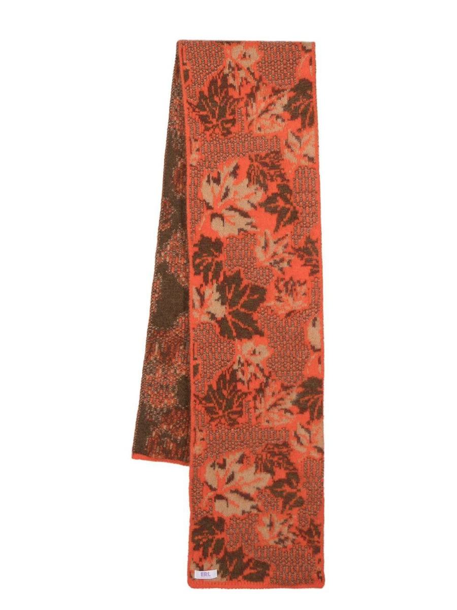 Erl Unisex Round Neck Jacquard Scarf Knit Accessories