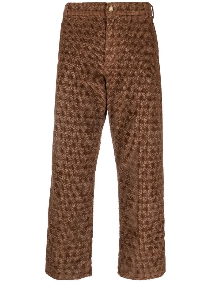 Erl Unisex Corduroy Embossed Pants Woven Clothing