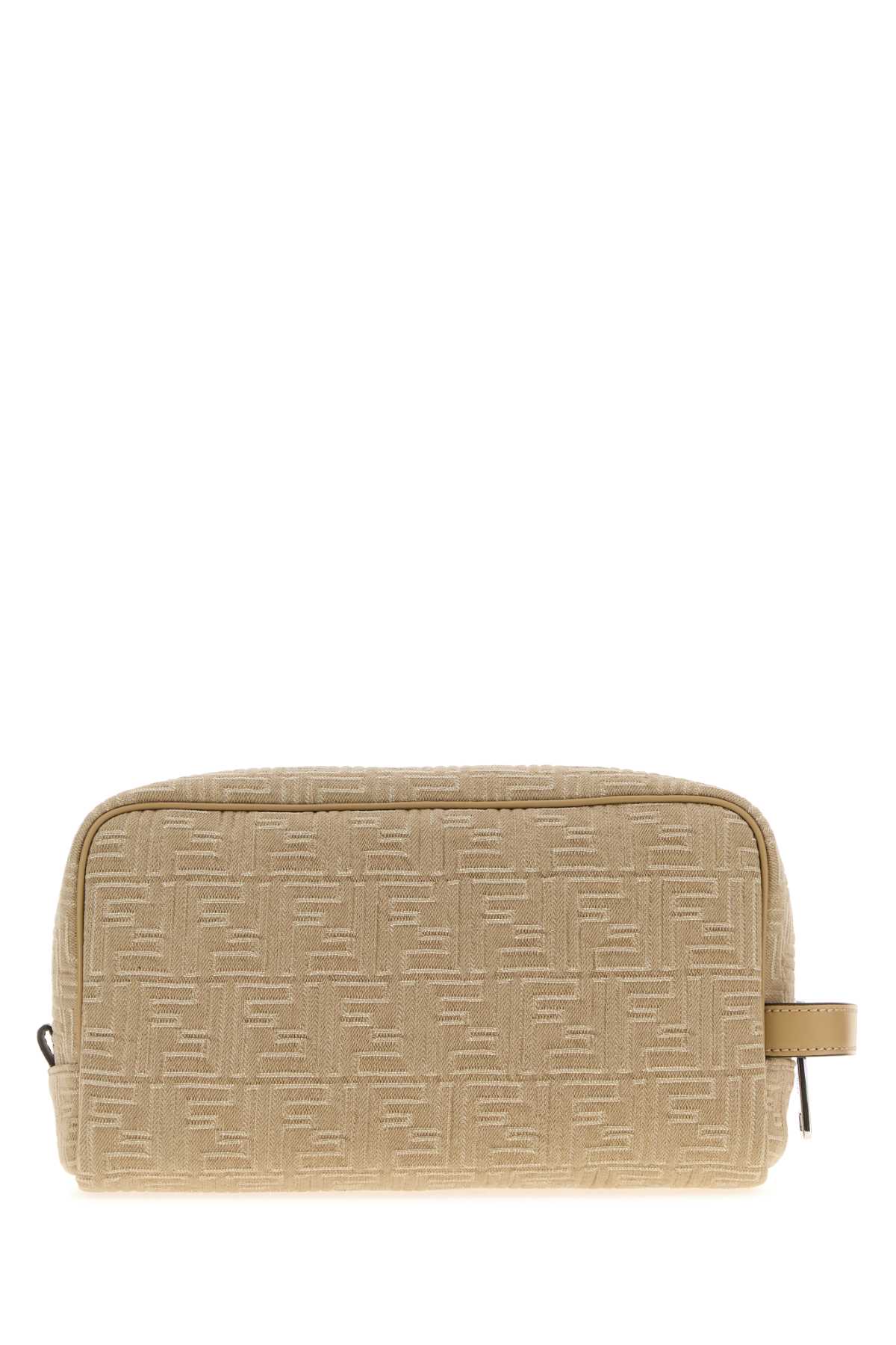 Fendi Embroidered Denim Beauty Case