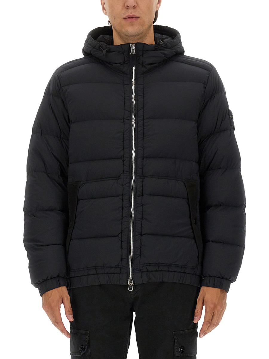 Stone Island Padded Down Jacket With Hood