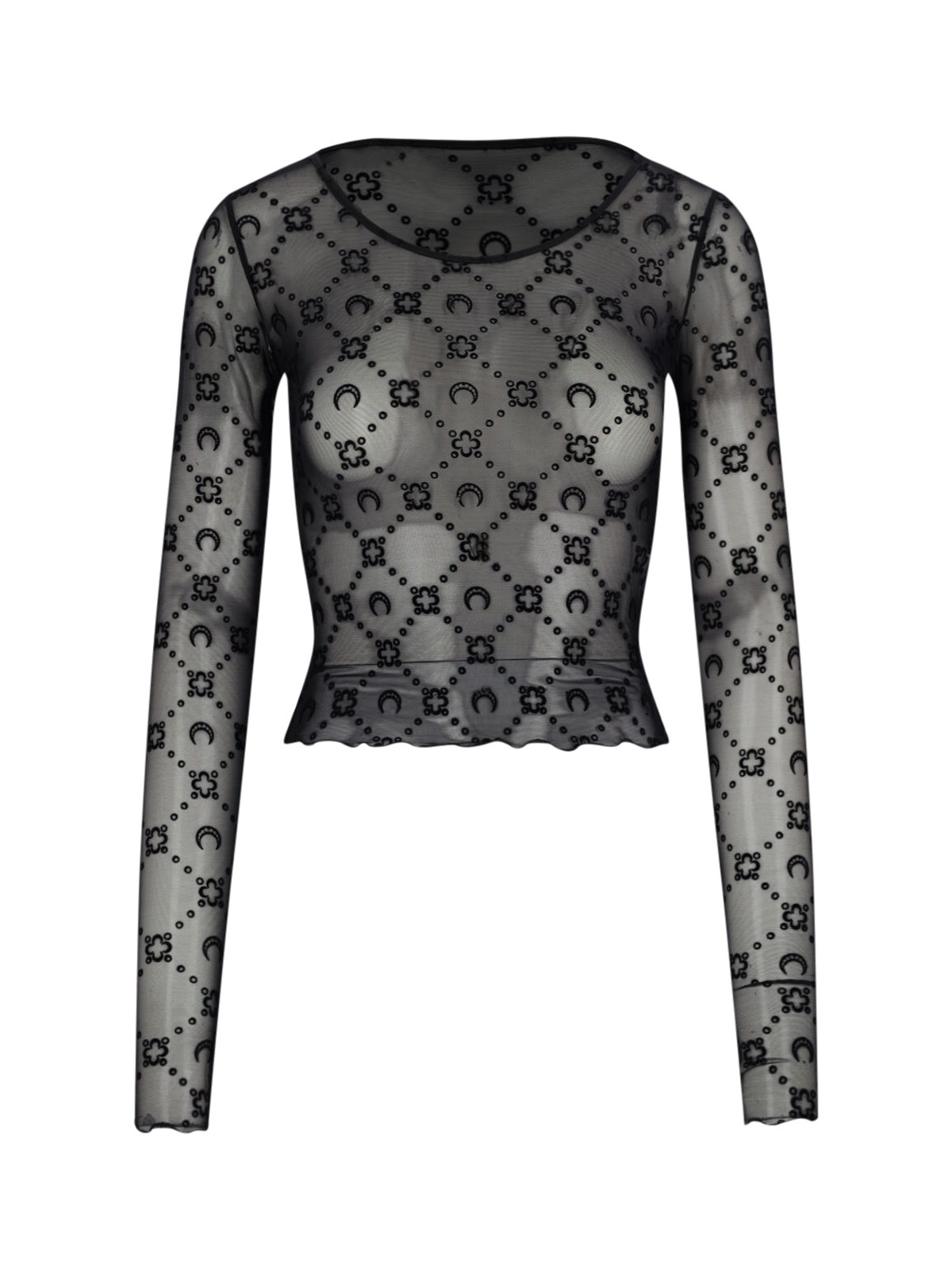 Marine Serre "Moonogoram" Crop Top