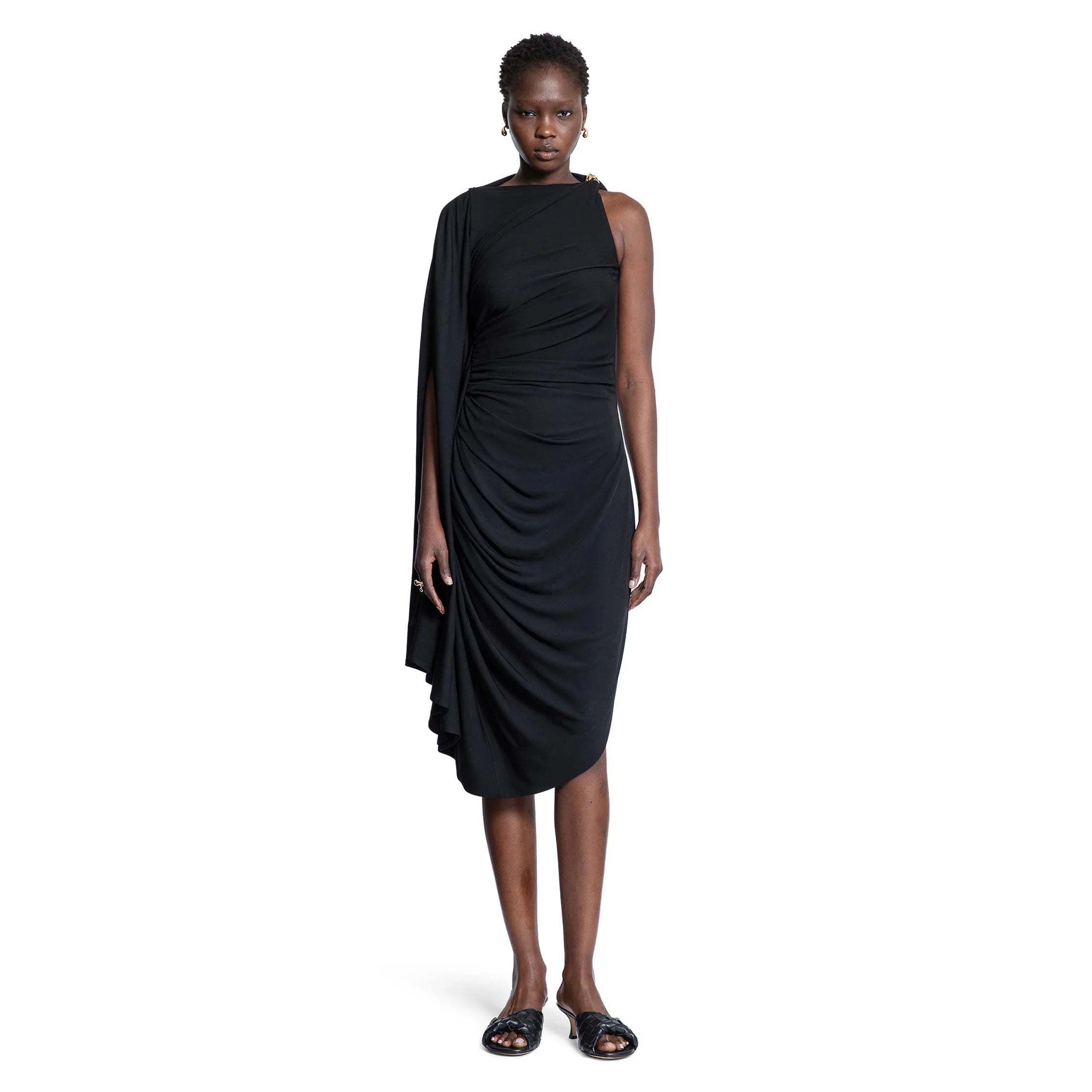 Viscose Jersey Draped Dress