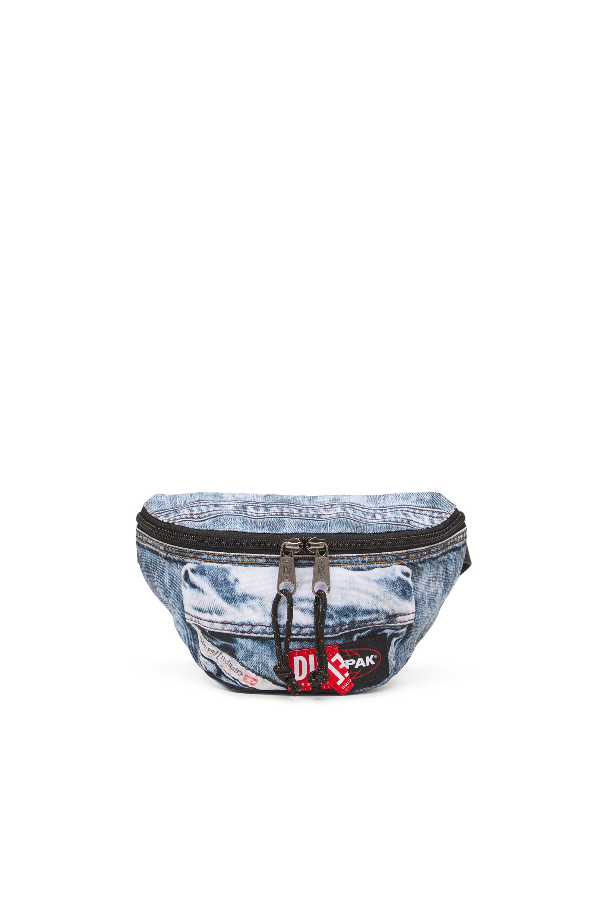 Diesel - Belt bag in trompe l'oeil denim - Belt bags - Unisex - Blue