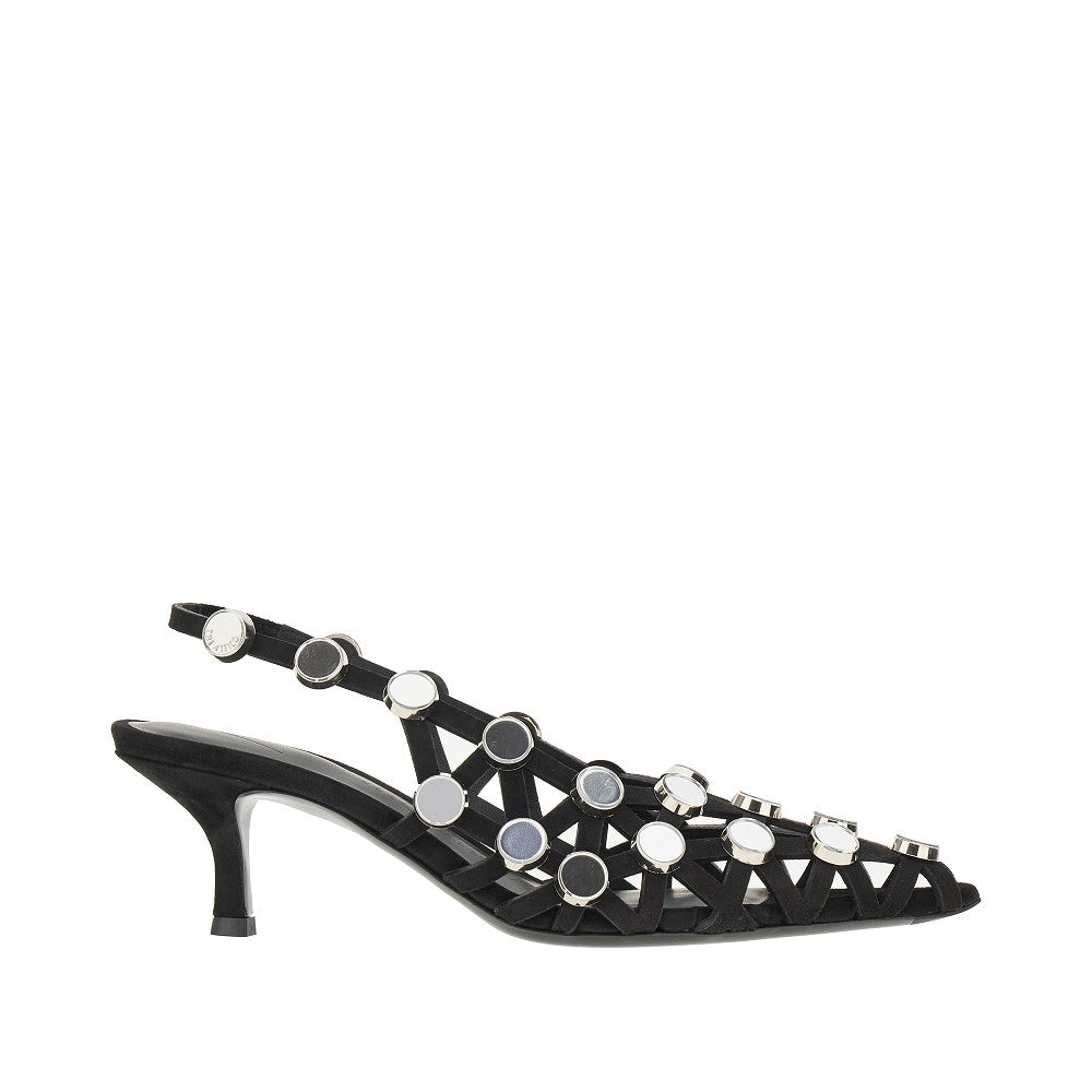 THE ATTICO 'Grid' slingback pumps Woman 38