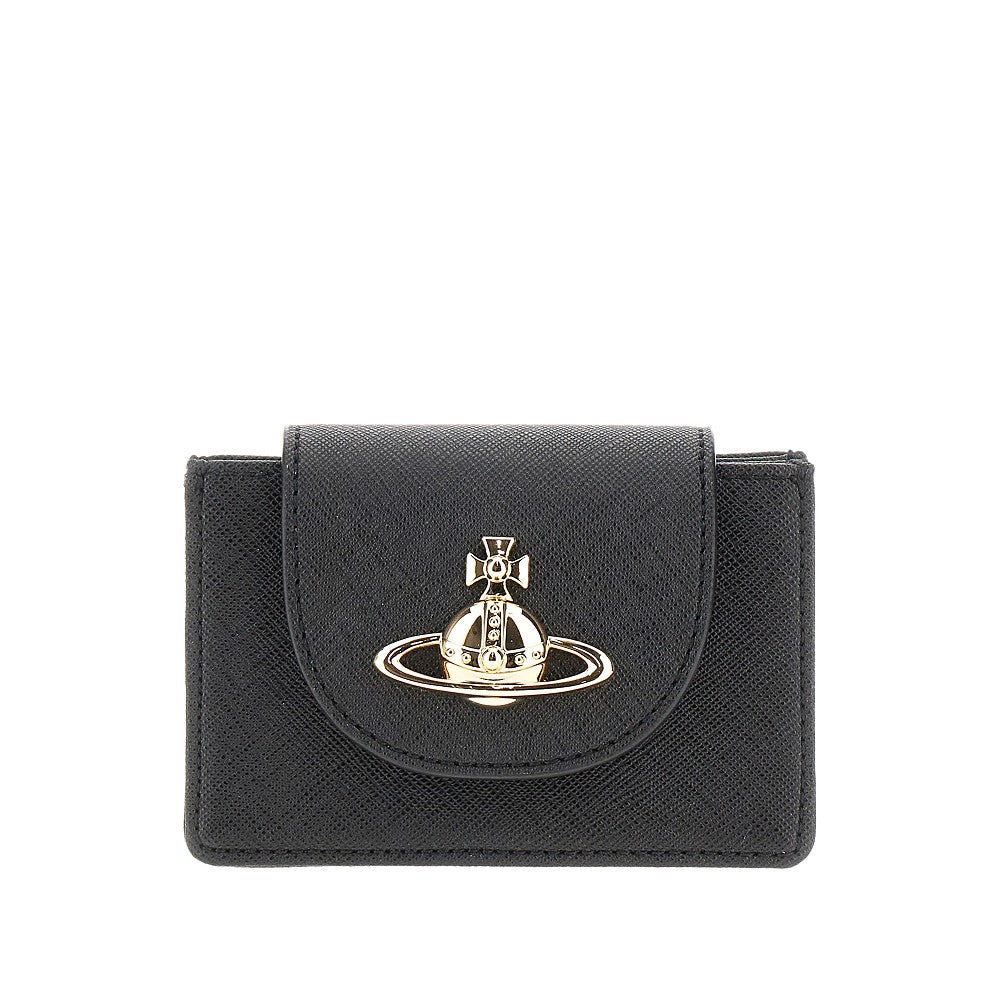 VIVIENNE WESTWOOD Saffiano leather cardholder Woman One Size
