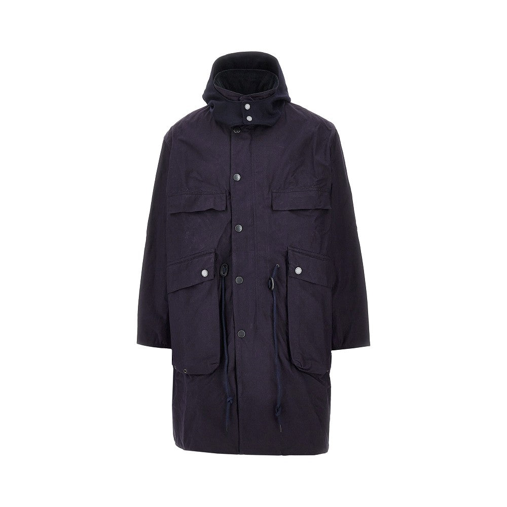 BARBOUR INTERNATIONAL Barbour x KS 'Bedale' cotton long parka coat Man 40
