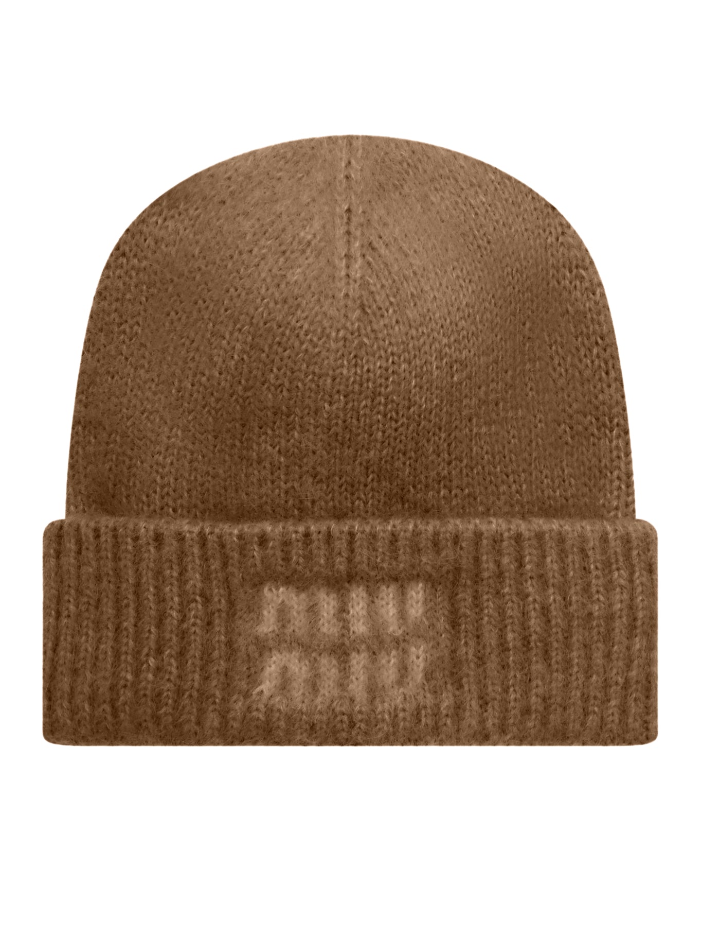 MOHAIR WOOL LOGO HAT - Miu Miu - Woman