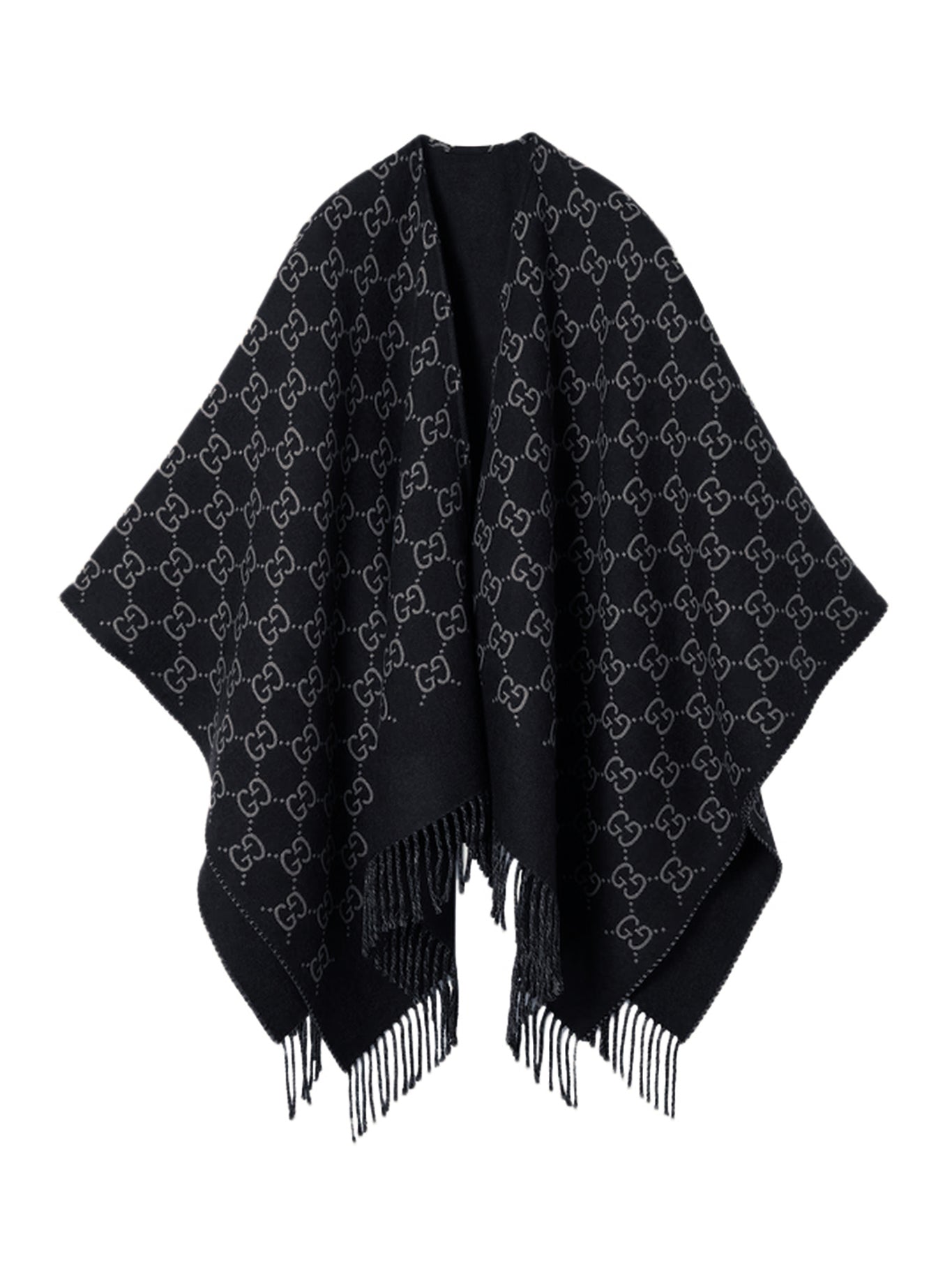 GG WOOL JACQUARD CAPE - Gucci - Woman