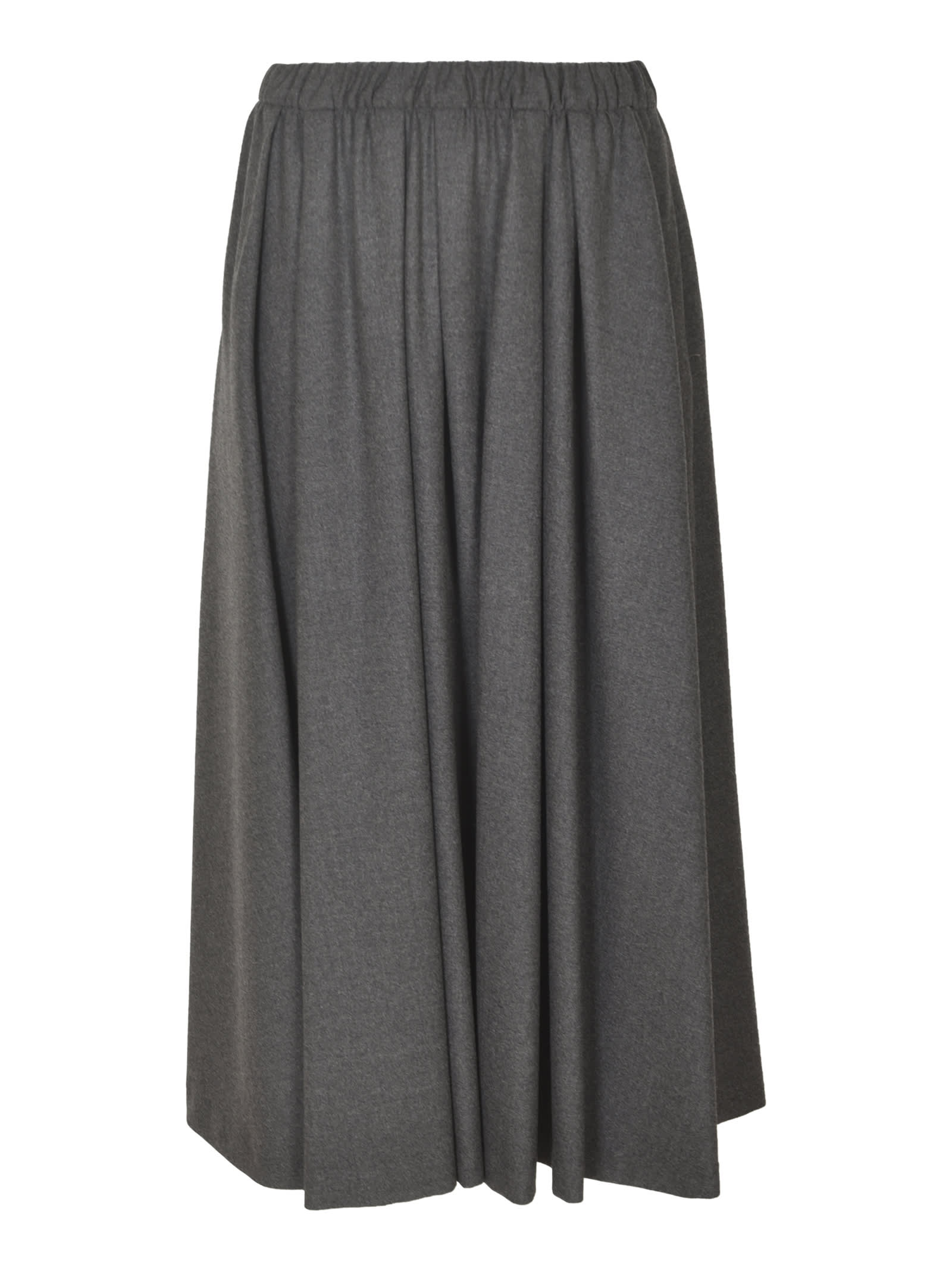 Kiltie Elastic Waist Plain Skirt