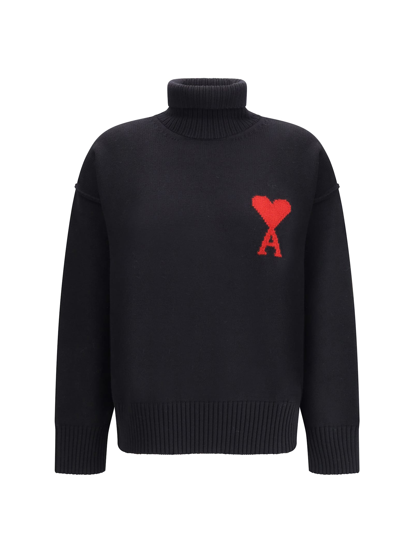 Ami Alexandre Mattiussi Ami De Coeur Turtleneck Sweater