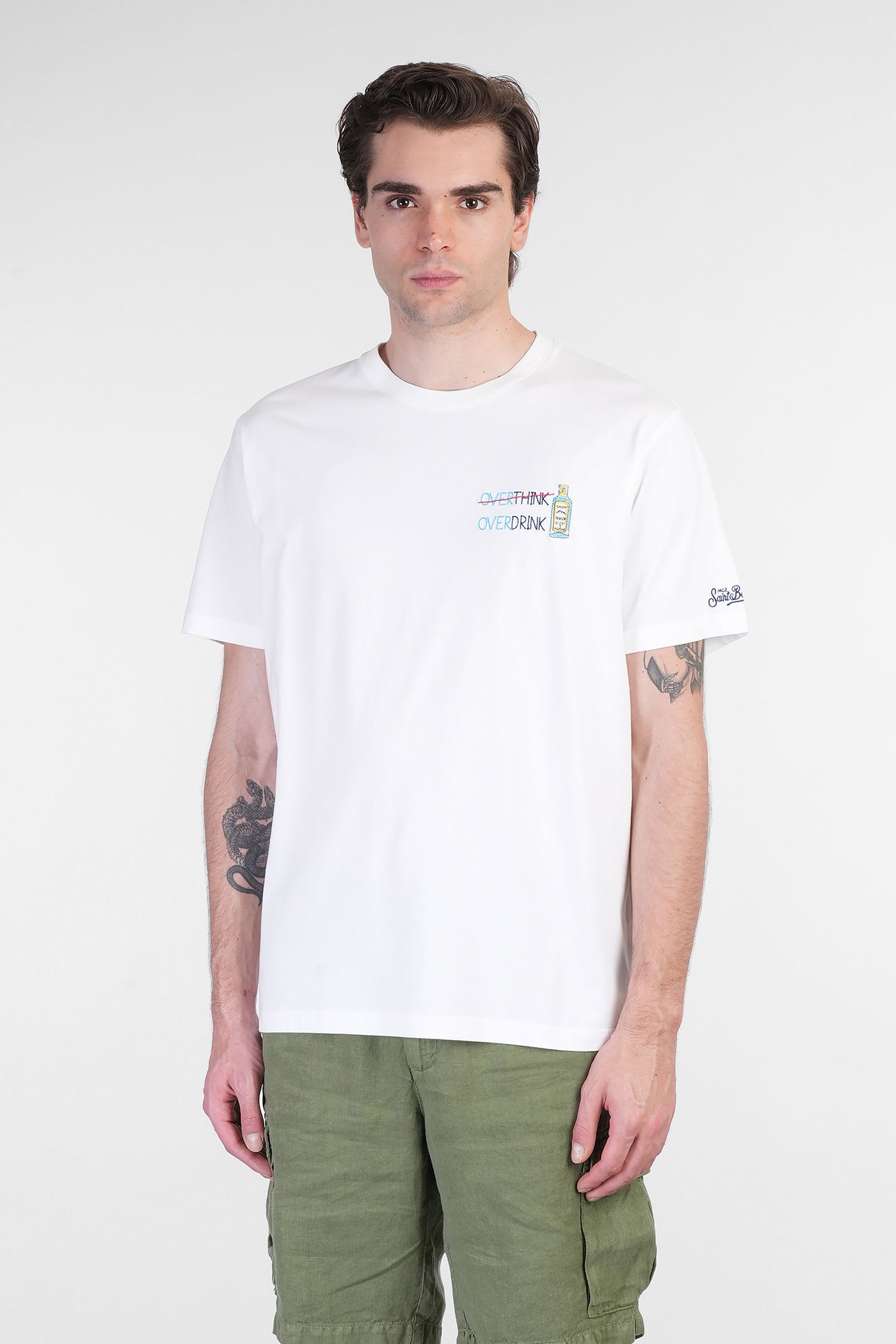 MC2 Saint Barth Portofino T-shirt In White Cotton