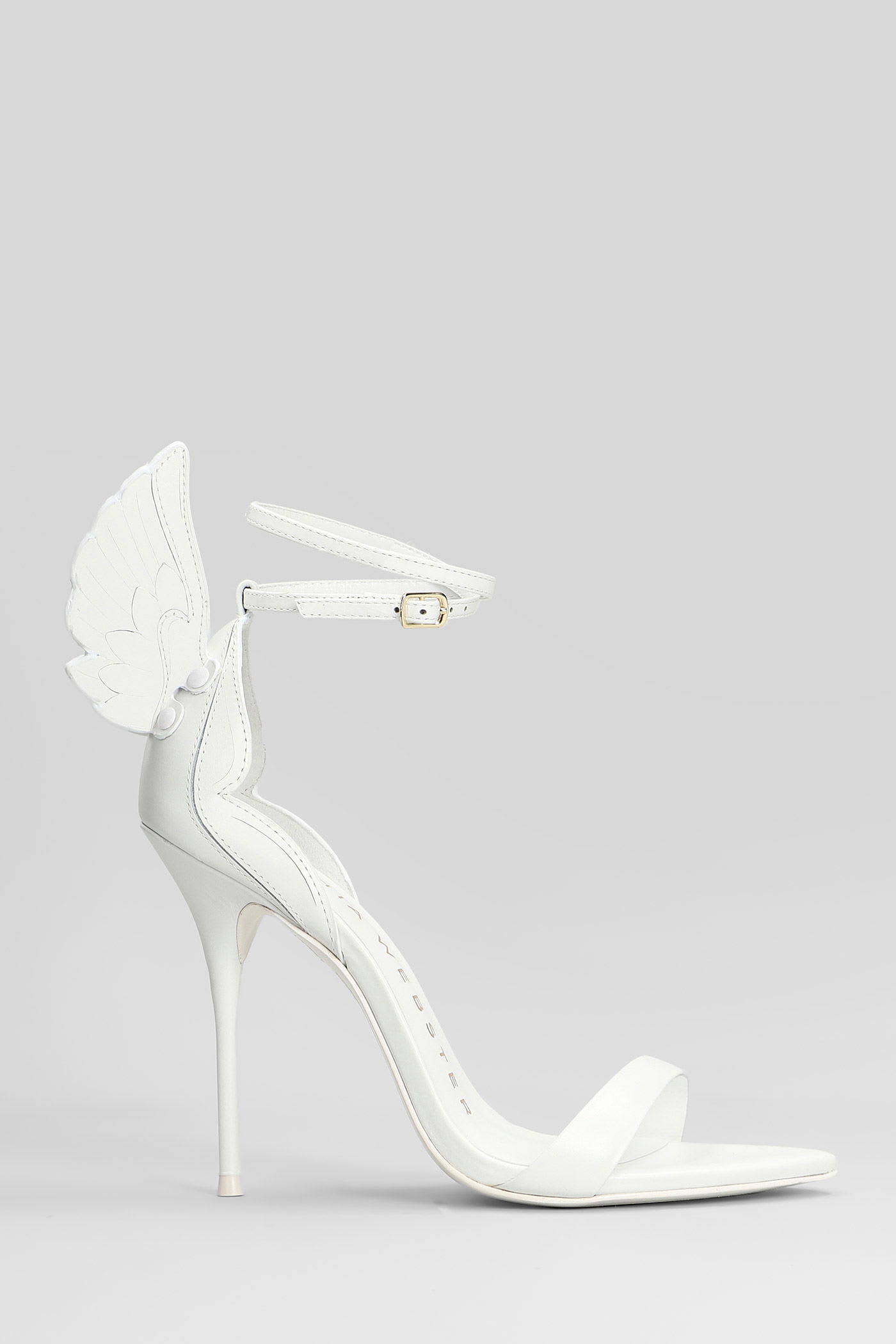 Sophia Webster Cherub Sandals In White Leather
