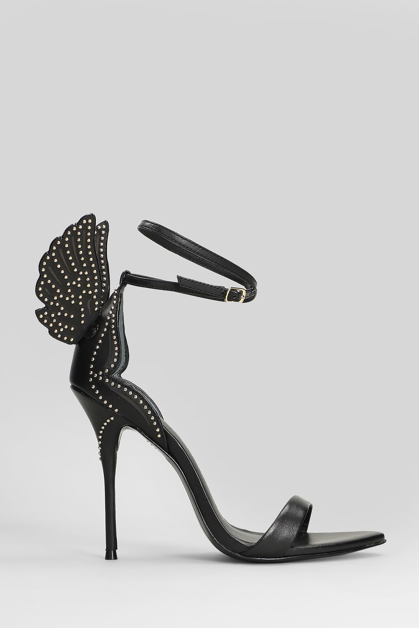 Sophia Webster Cherub Sandals In Black Leather