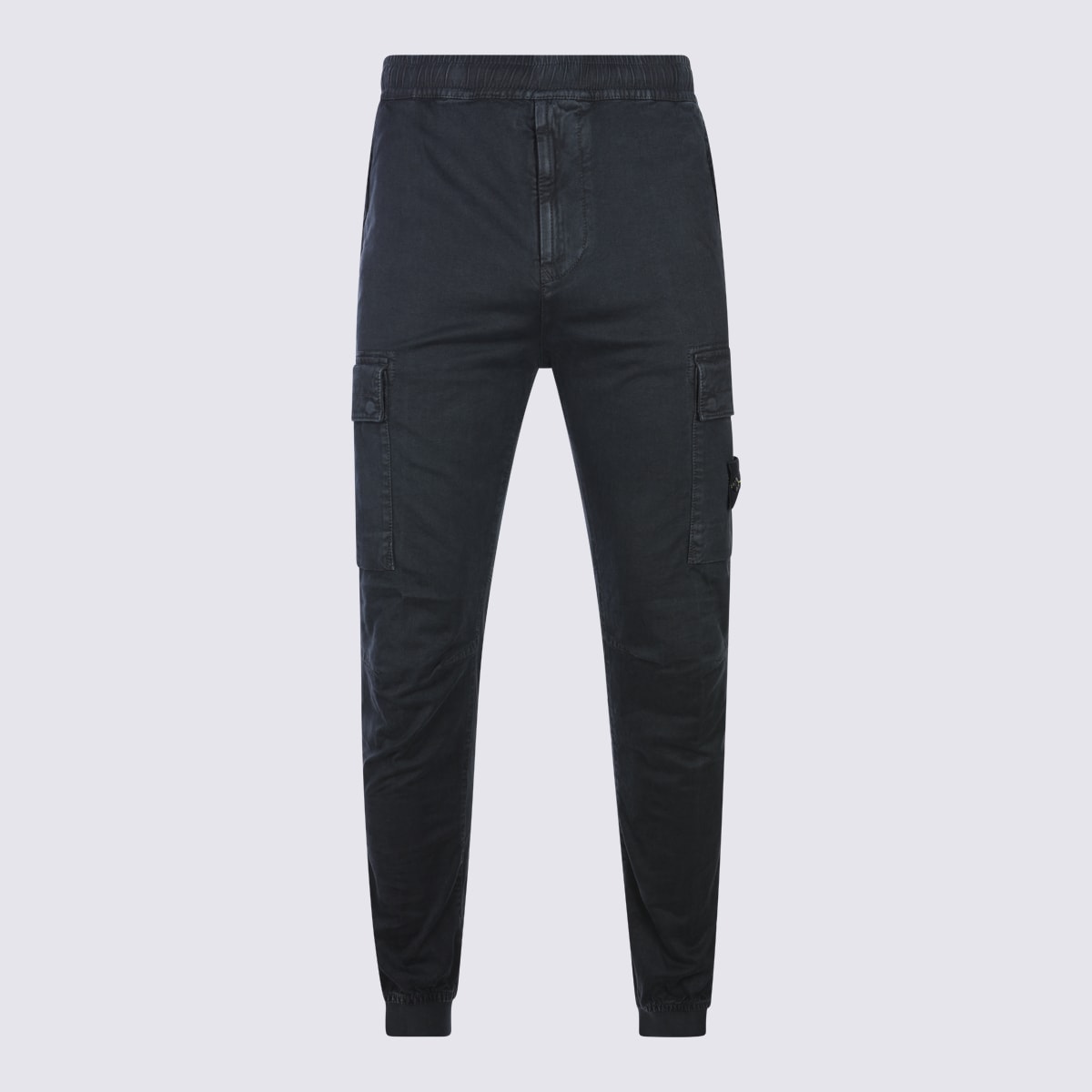 Stone Island Black Cotton Pants