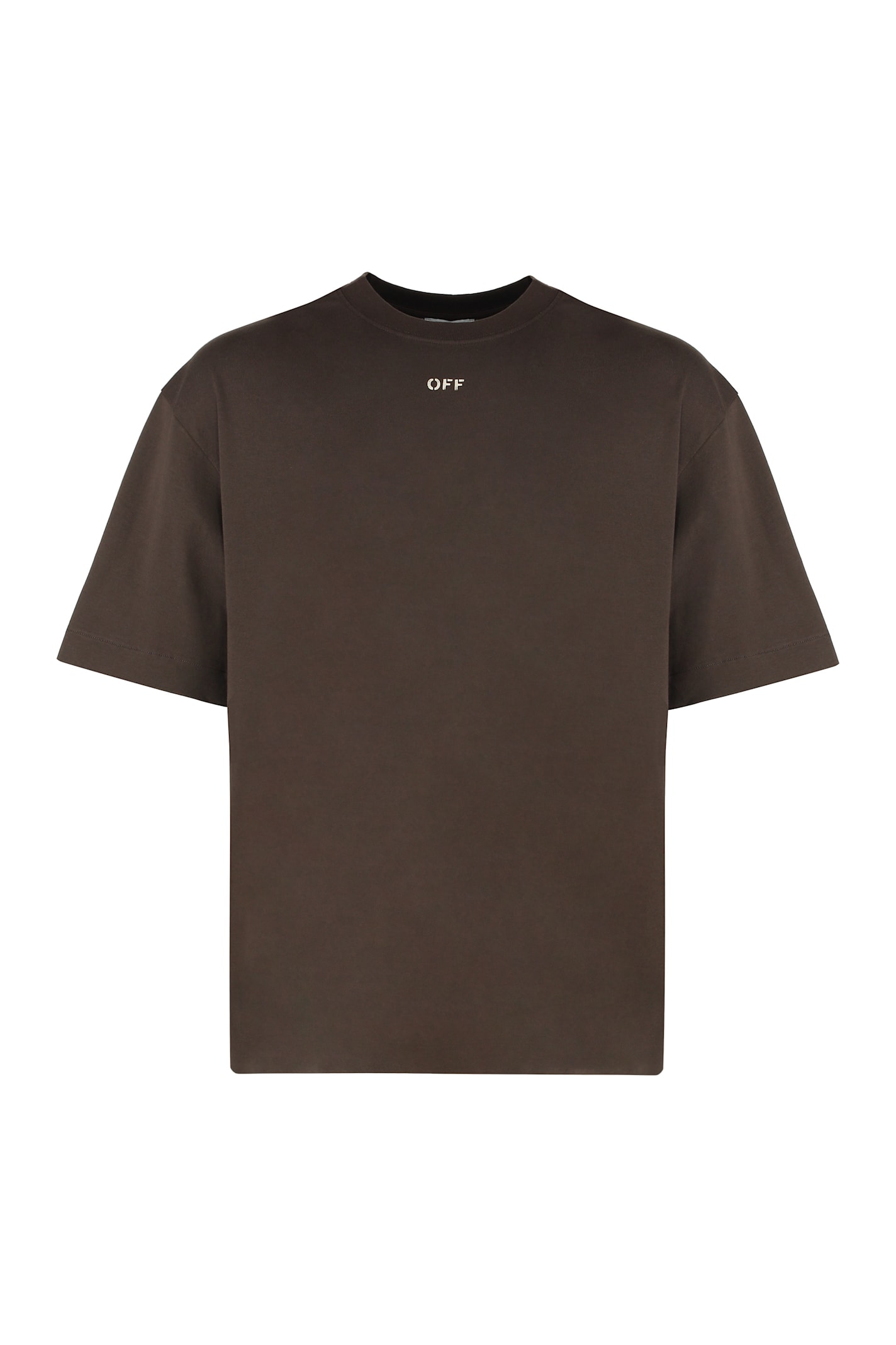 Off-White Cotton Crew-neck T-shirt