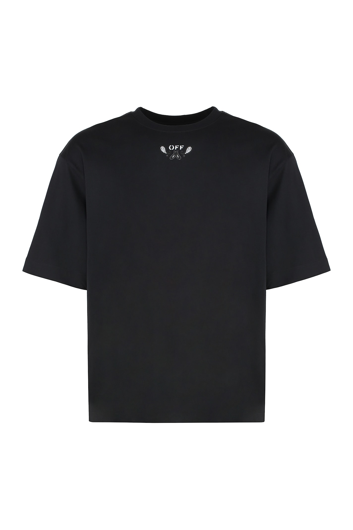 Off-White Cotton Crew-neck T-shirt