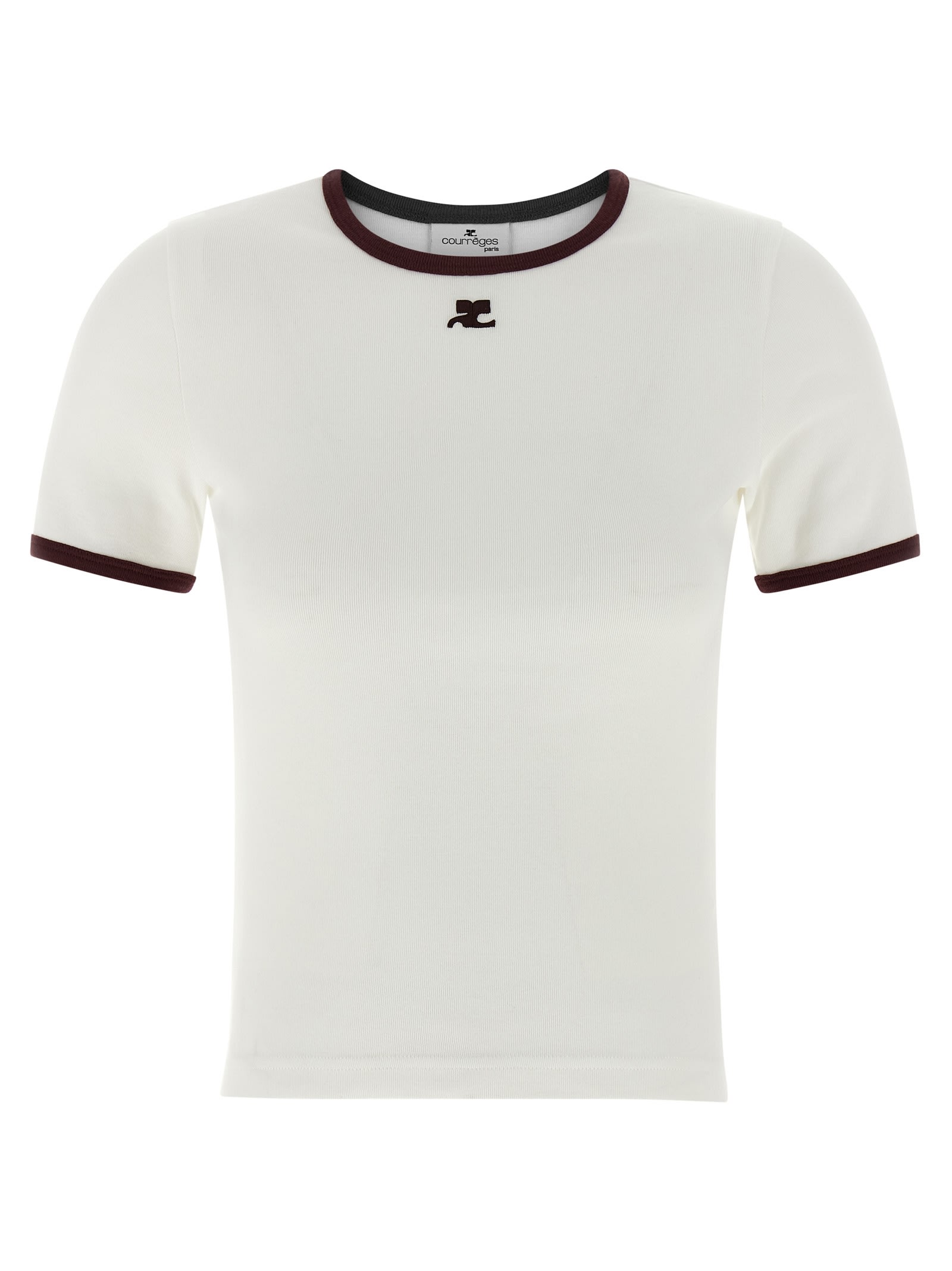 Courrèges signature Contrast T-shirt