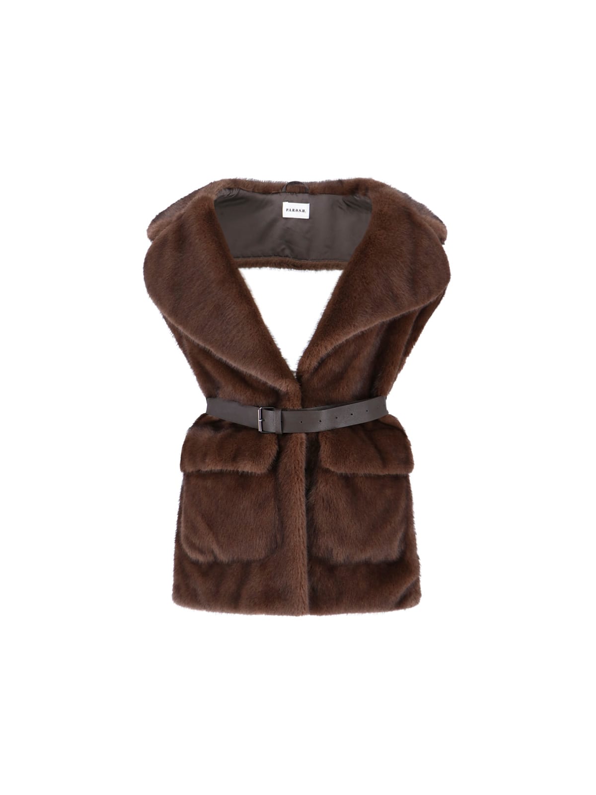 Parosh Faux Fur Vest