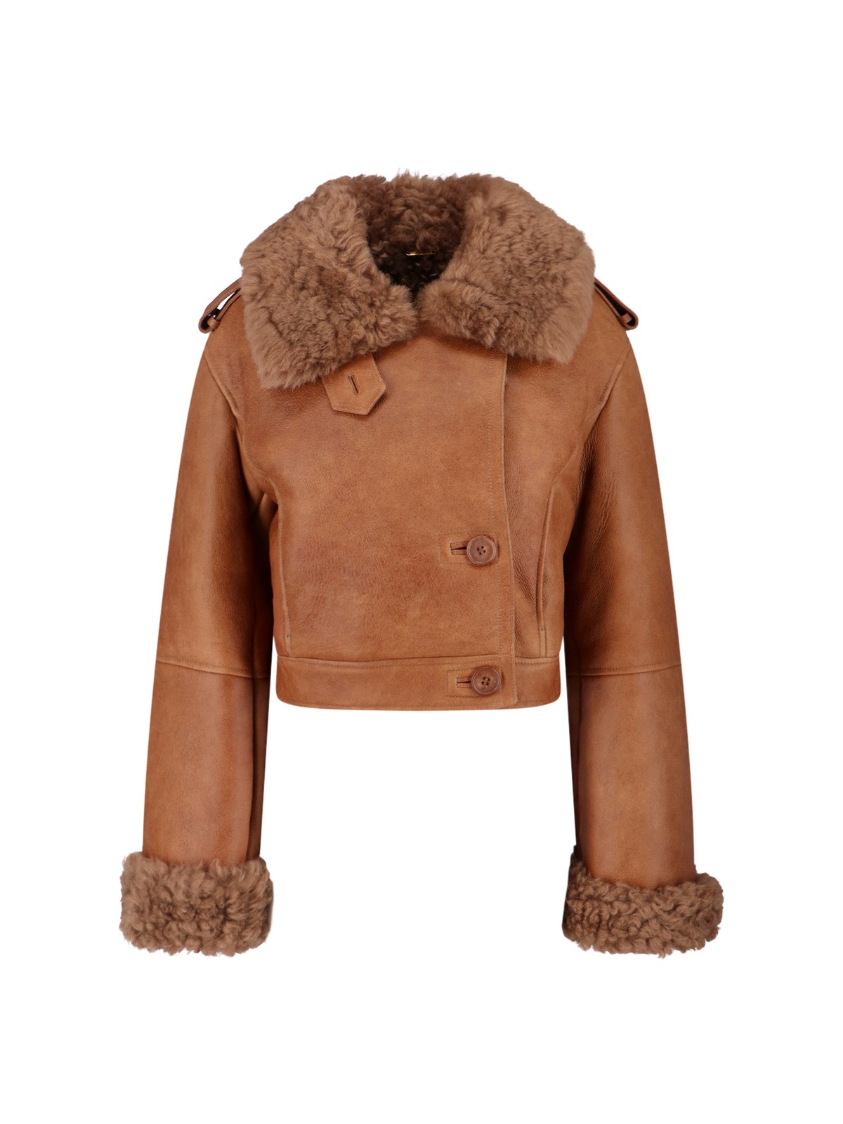 Chloé Crop Leather Jacket