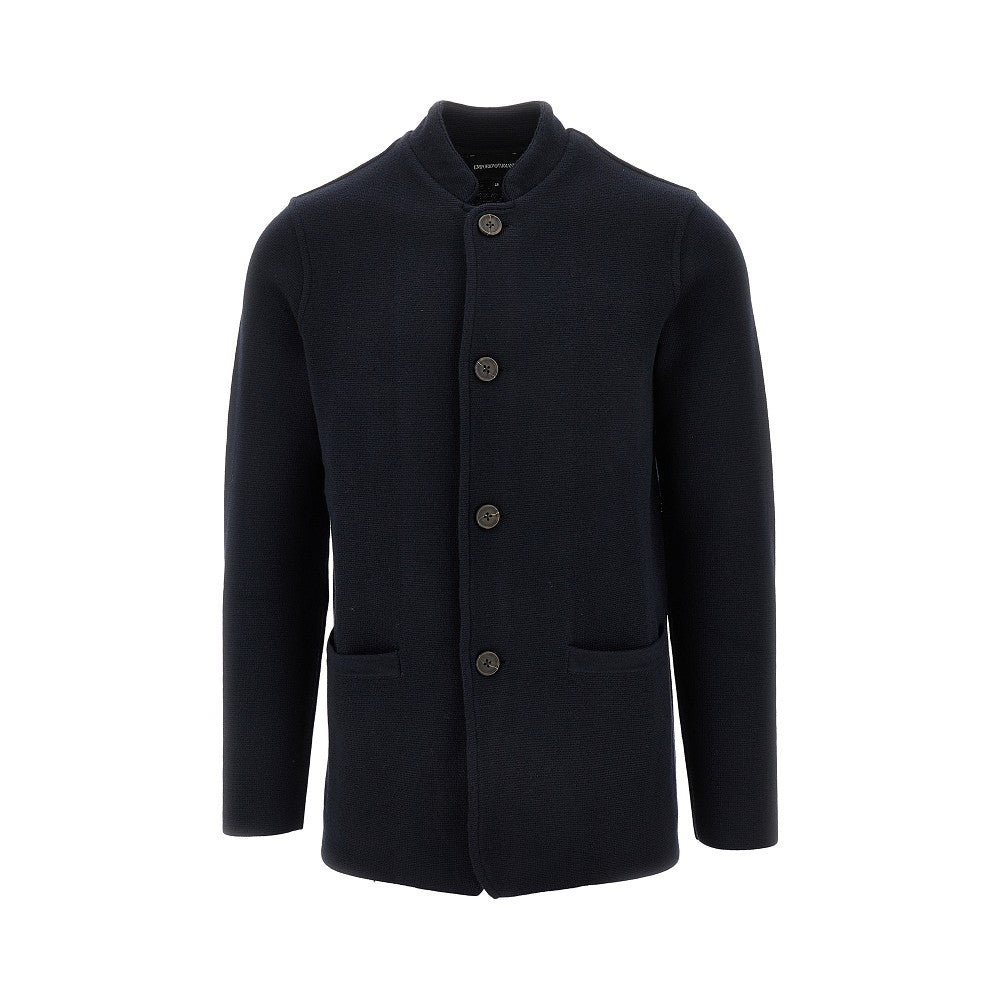 EMPORIO ARMANI Travel Essential Milano Stitch wool jacket Man 46