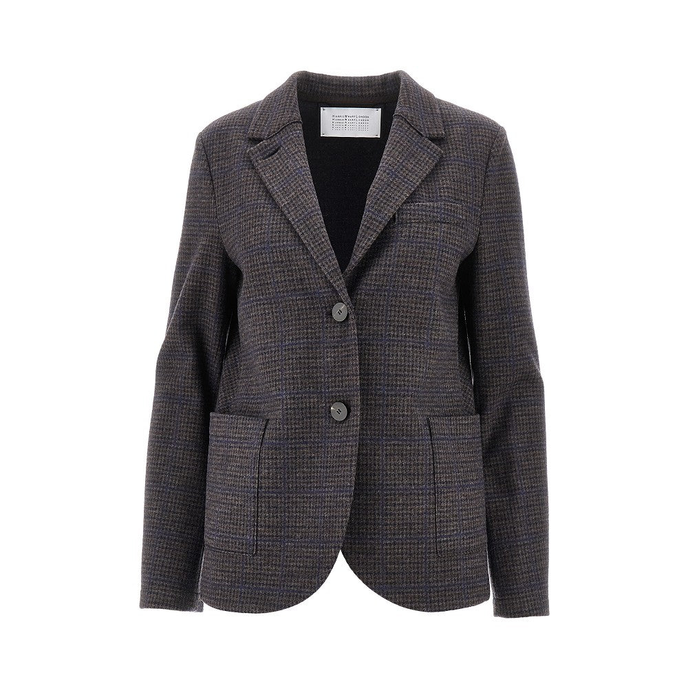 HARRIS WHARF LONDON Prince of Wales Loro Piana fabric blazer Woman 42
