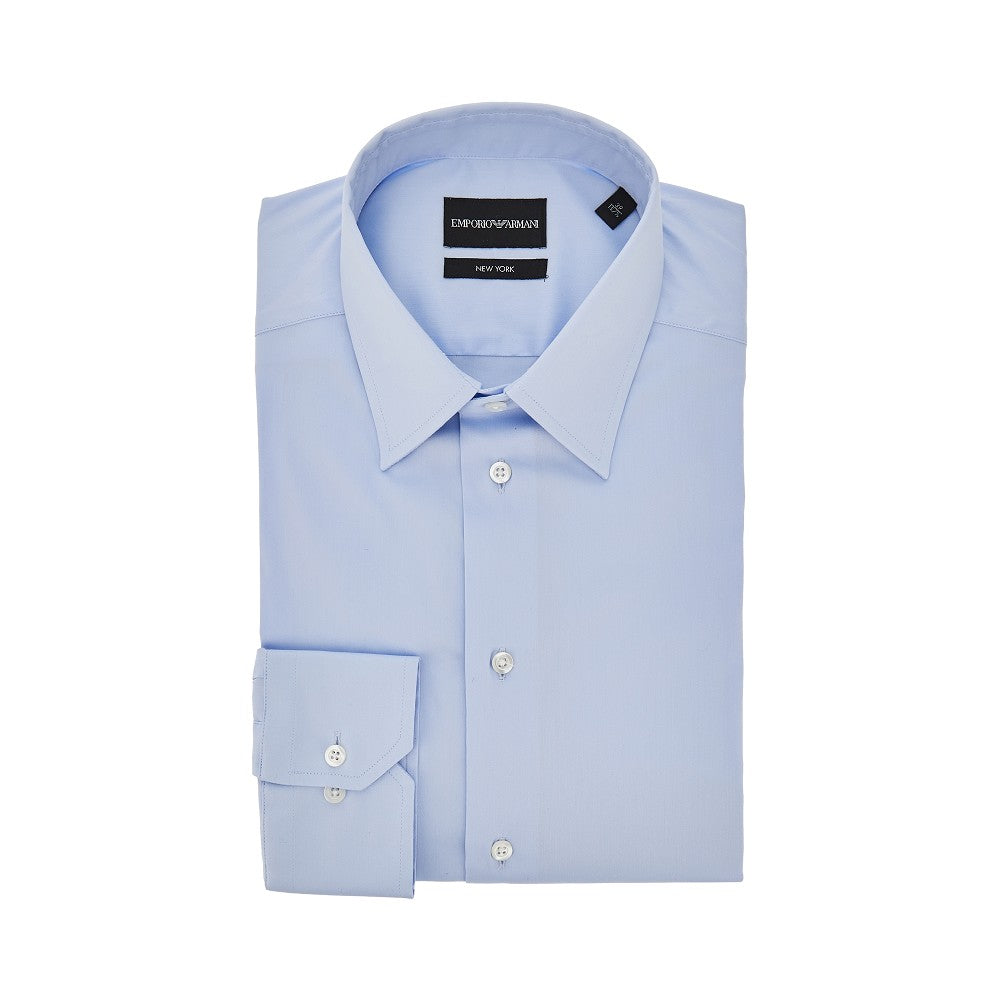 EMPORIO ARMANI 'New York' stretch satin shirt Man 15+