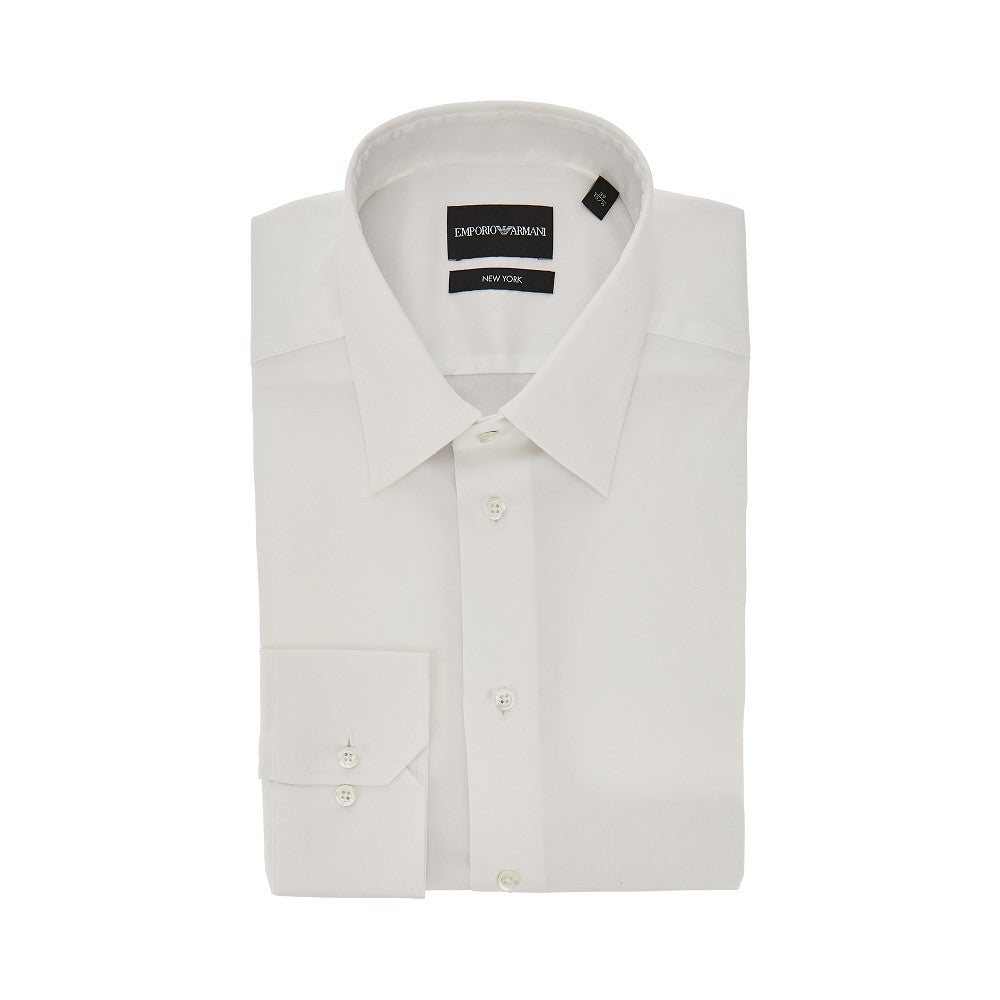 EMPORIO ARMANI 'New York' stretch satin shirt Man 15