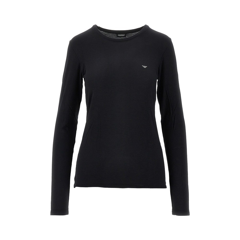 EA BODYWEAR Stretch viscose jersey T-shirt Woman XS