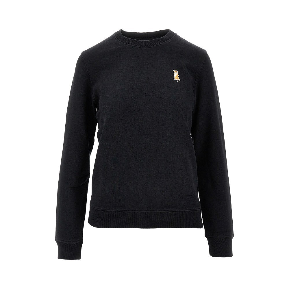 MAISON KITSUNE 'Lady Fox' patch crewneck sweatshirt Woman XS
