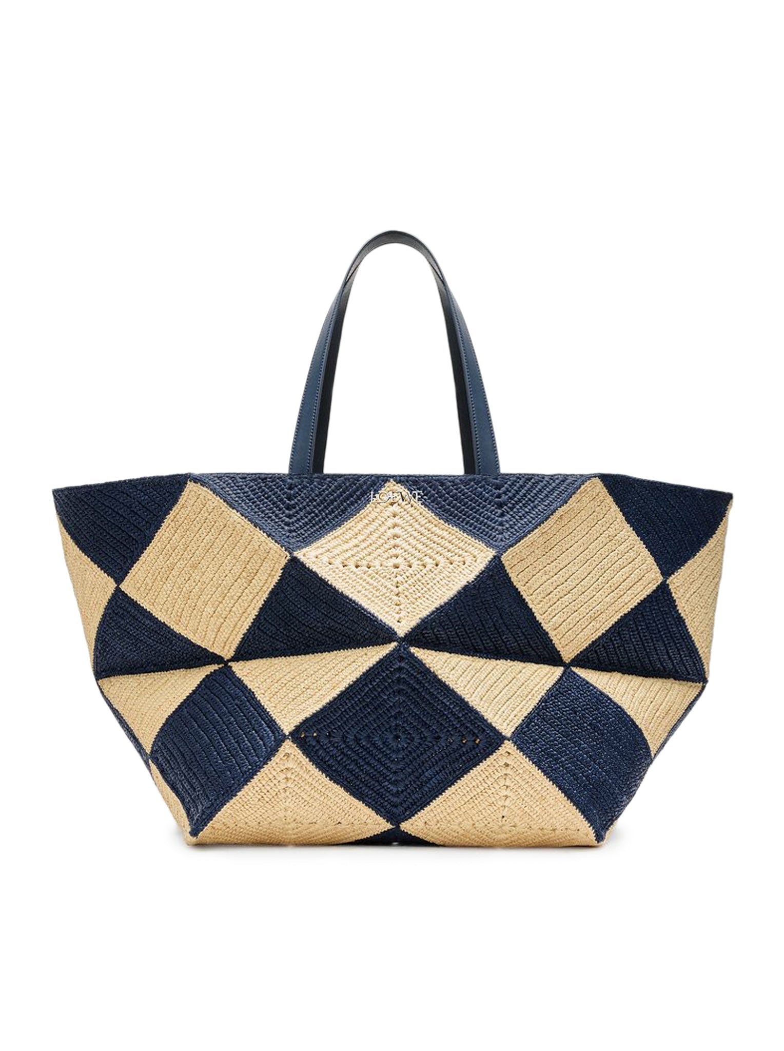 PUZZLE FOLD TOTE XXL RAFFIA BAG - Loewe X Paula`s Ibiza - Woman