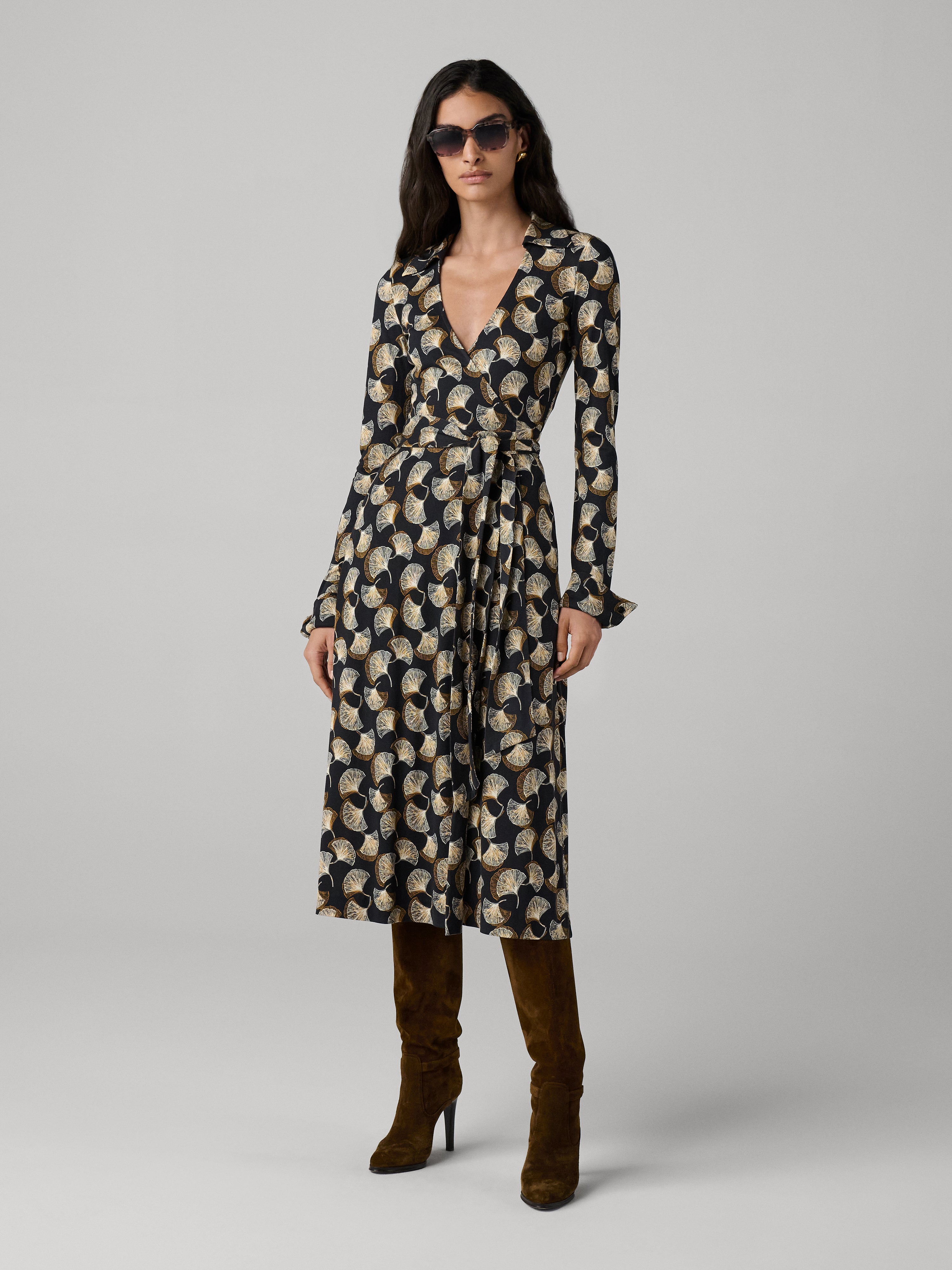 Antonia Silk Jersey Wrap Dress