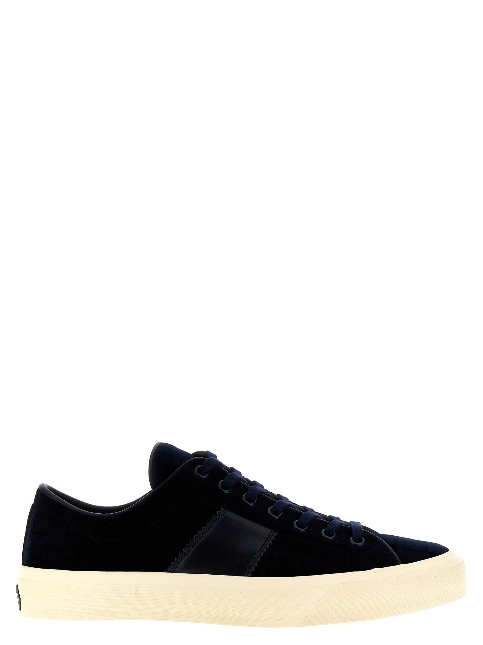 Tom Ford Coconut Velvet Sneakers