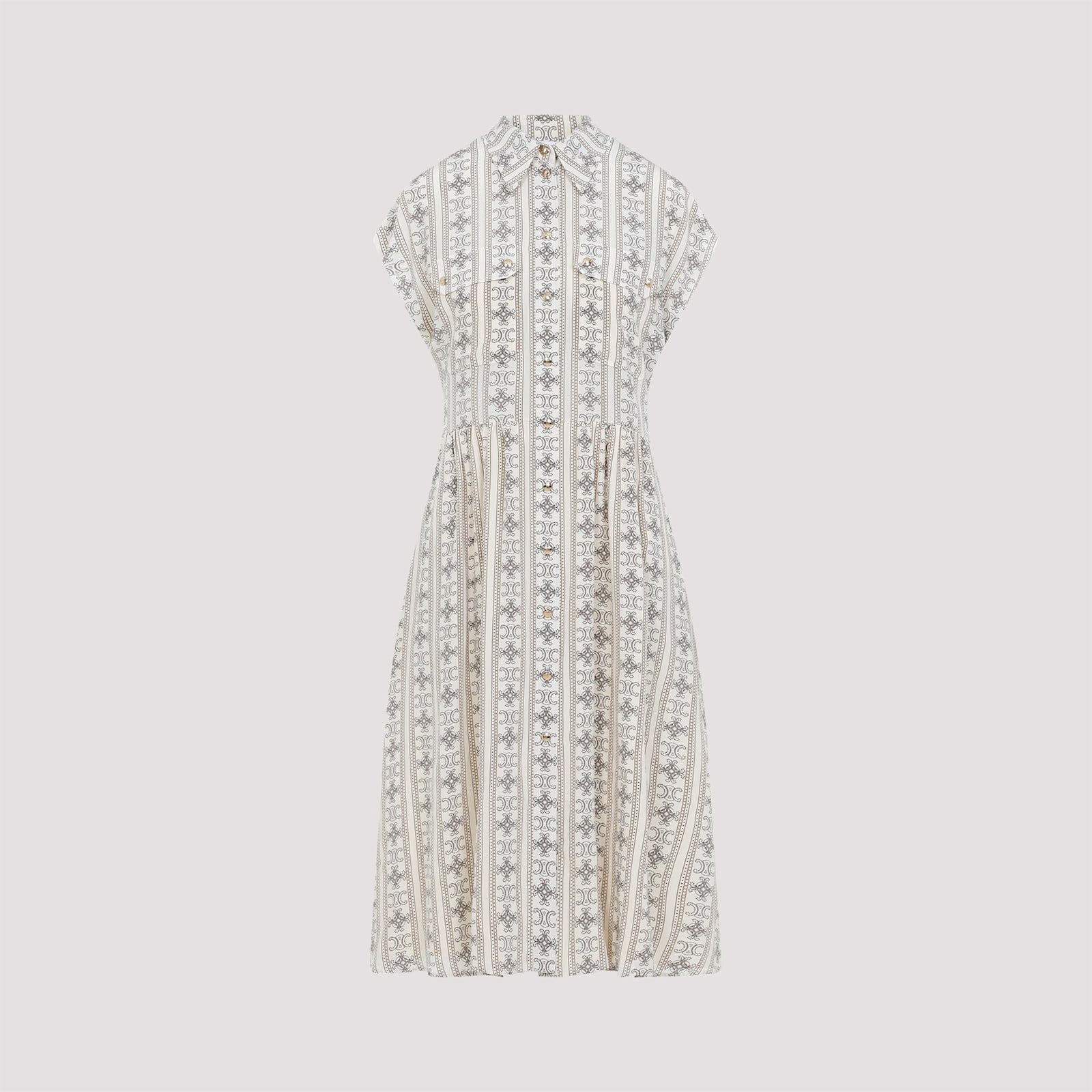 Celine Robe Pensionnaire Manches Cape