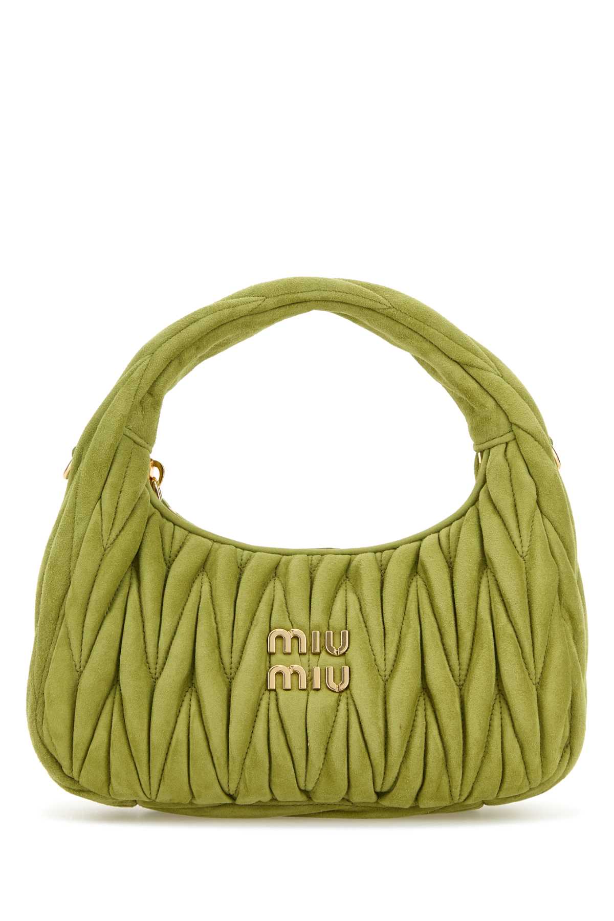 Miu Miu Green Suede Handbag
