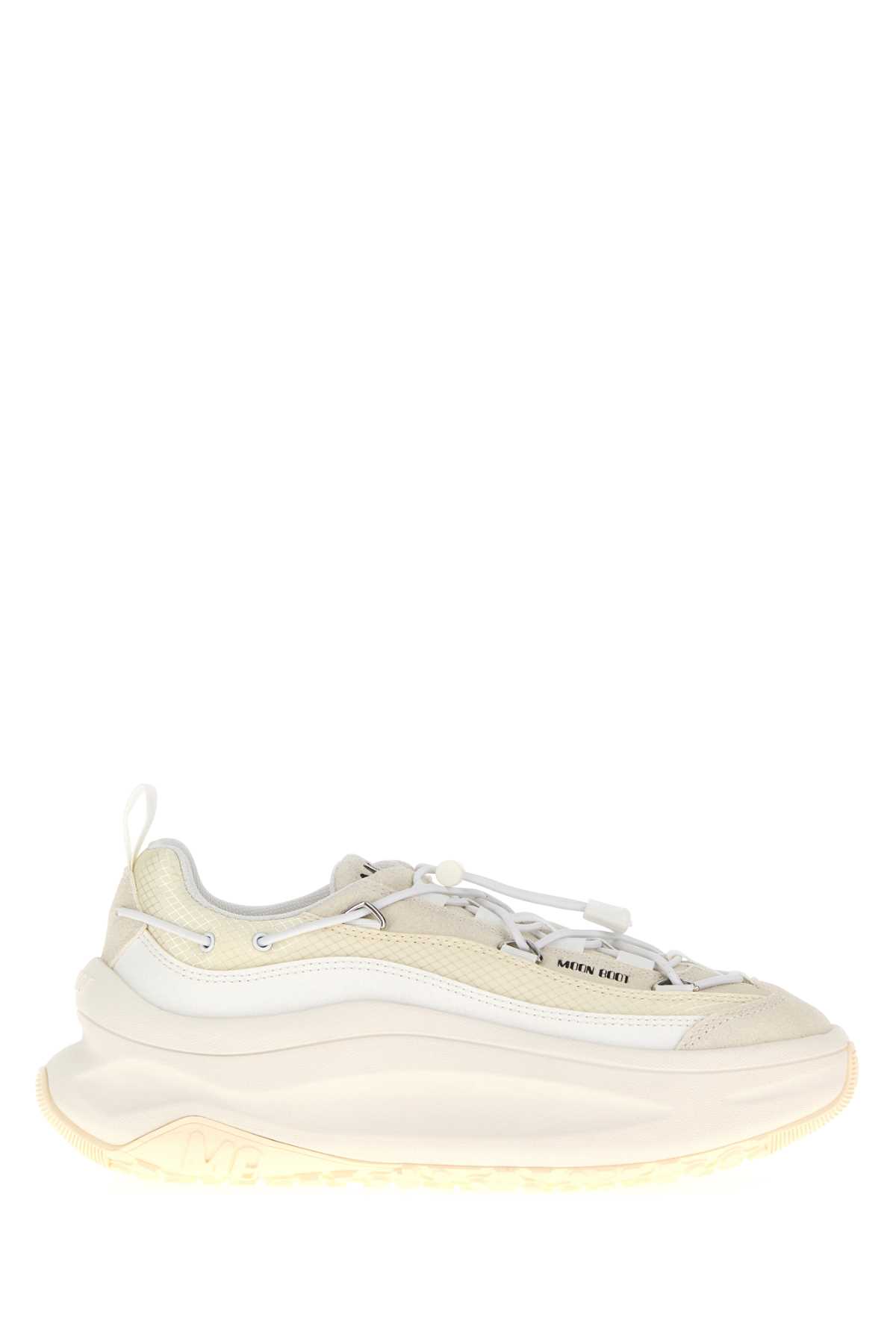 Moon Boot White Fabric Moon247 Sneakers